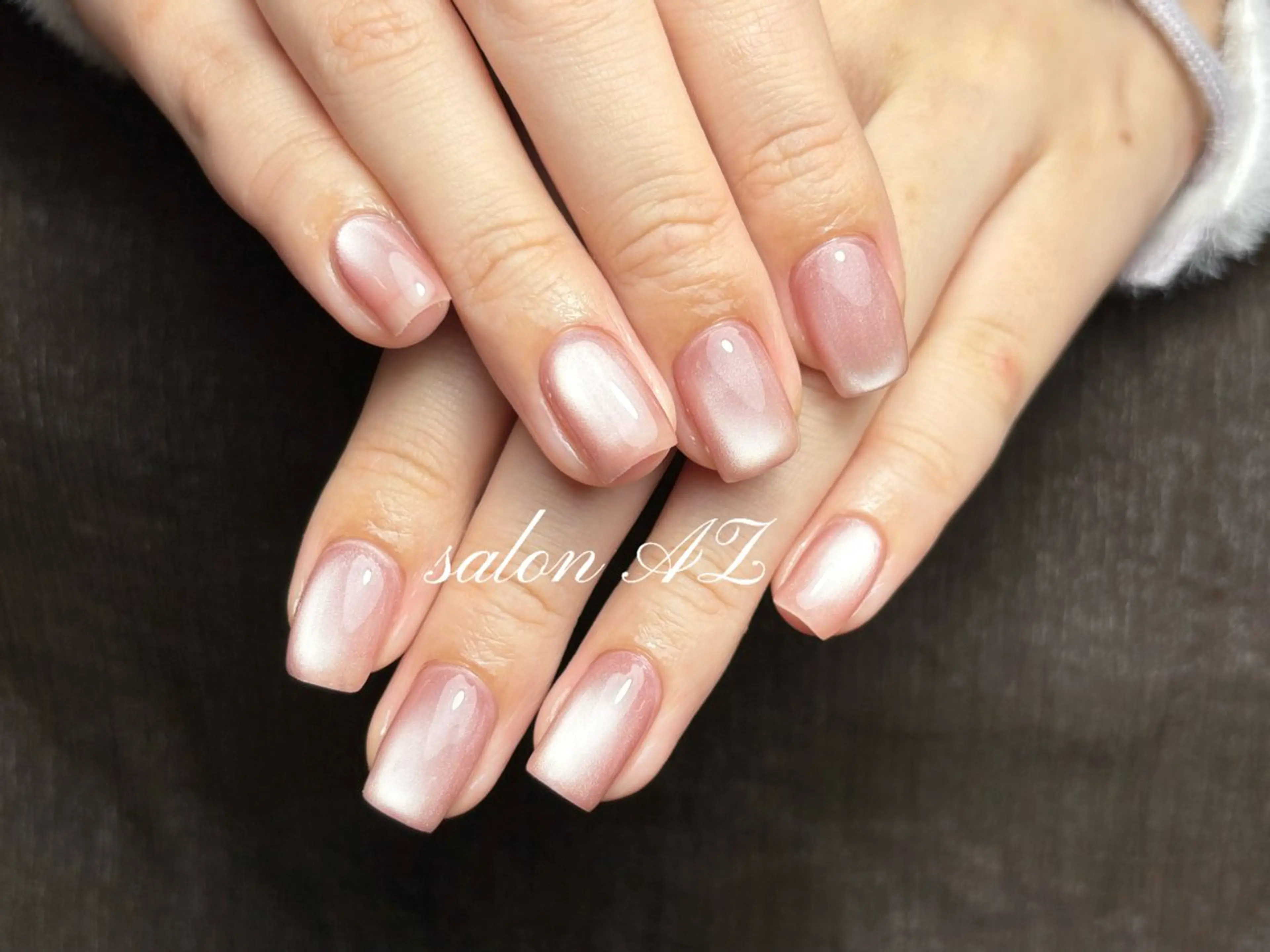 ネイル 桜ネイル 長さ出し フットネイル フレンチネイル ジェルネイル salon AZのネイルデザイン