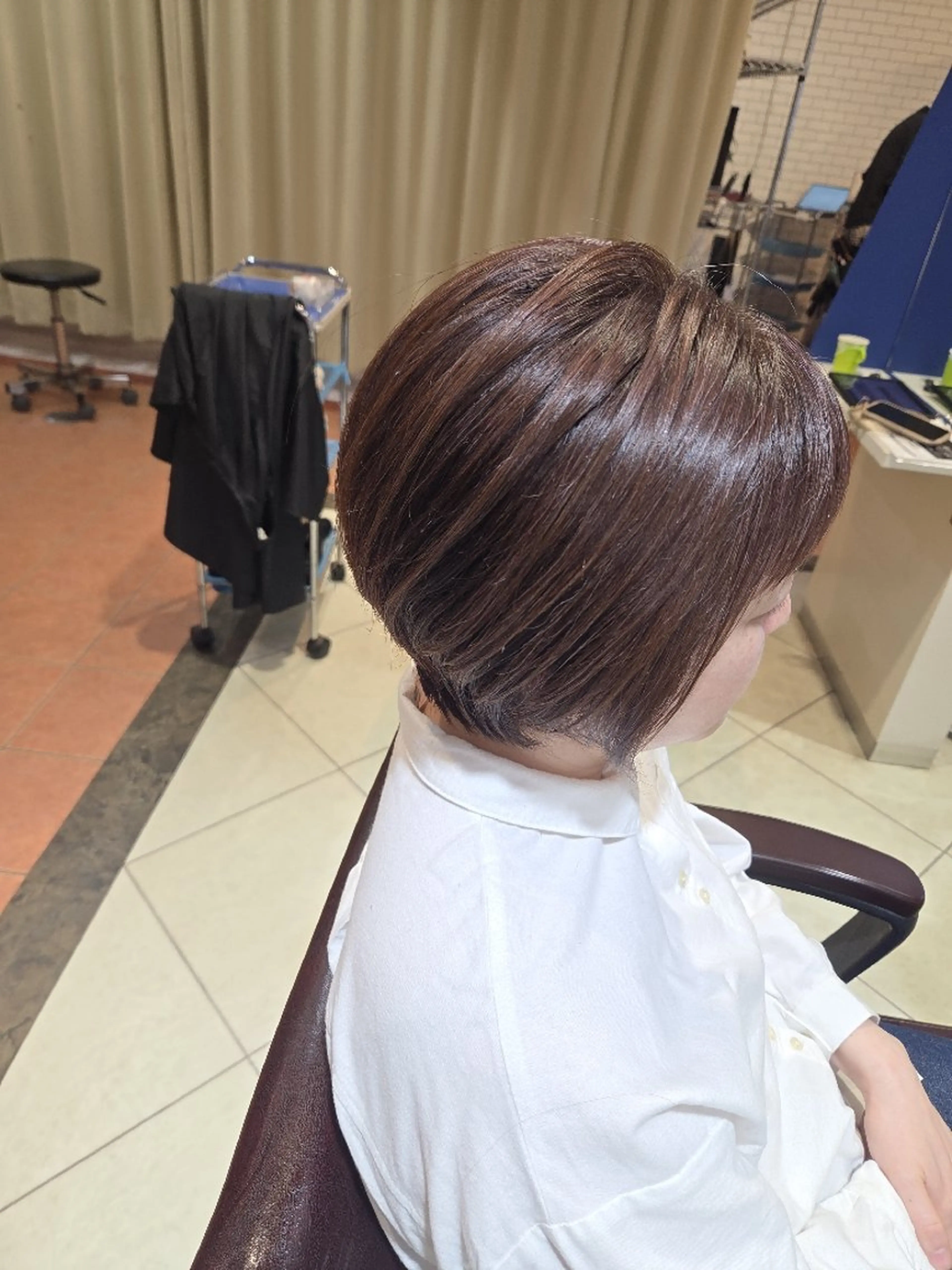 ショート ショートボブ ボブ ショートヘア カット ヘアカラー トリートメント 武鹿野 光江のヘアスタイル