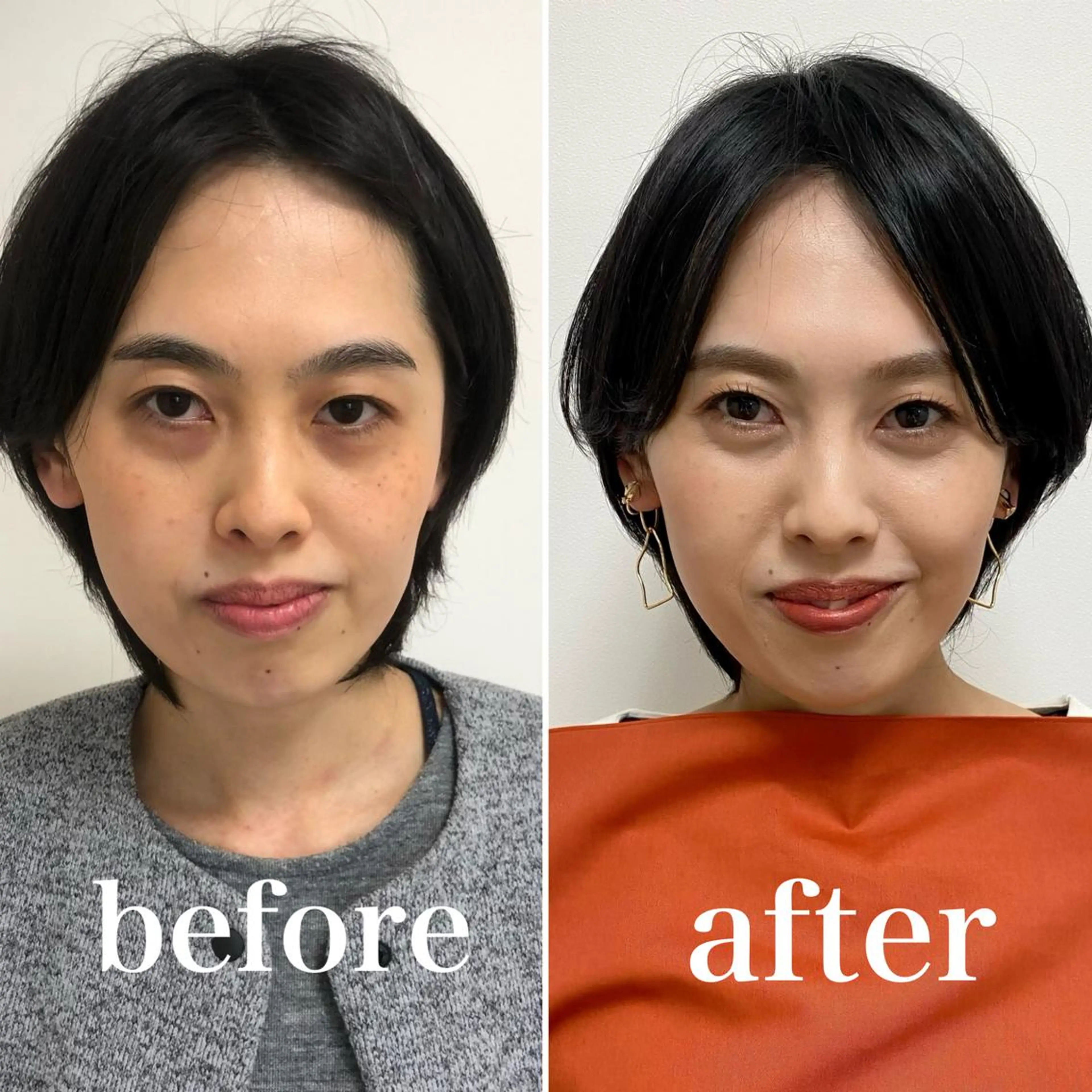 【似合うフルメイクとヘアセット体験付き】（アイシャドウ、チーク、リップ）診断資料付きの写真