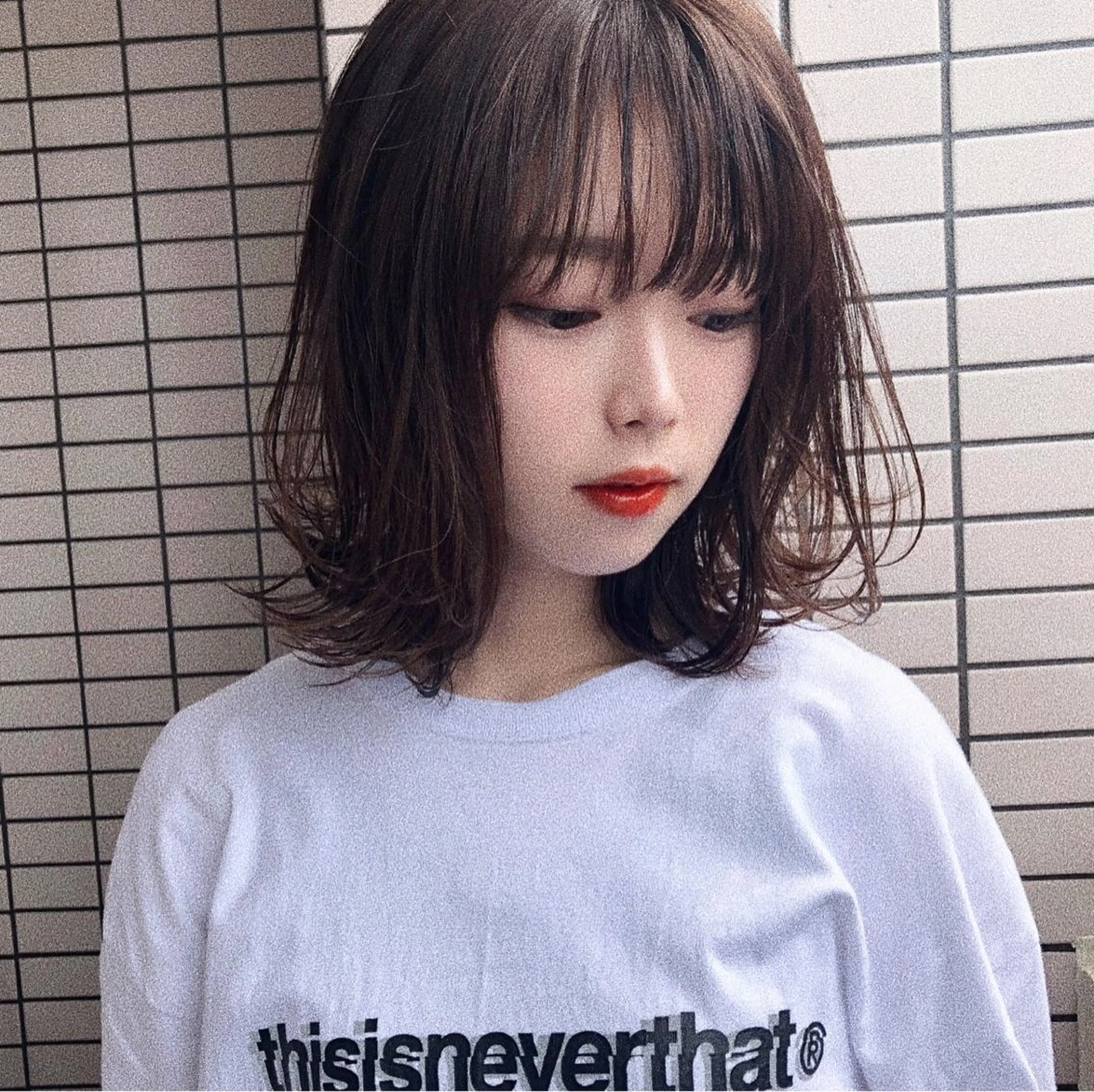 ミディアム 【韓国風くびれヘア】 joule小木曽輝のヘアスタイル