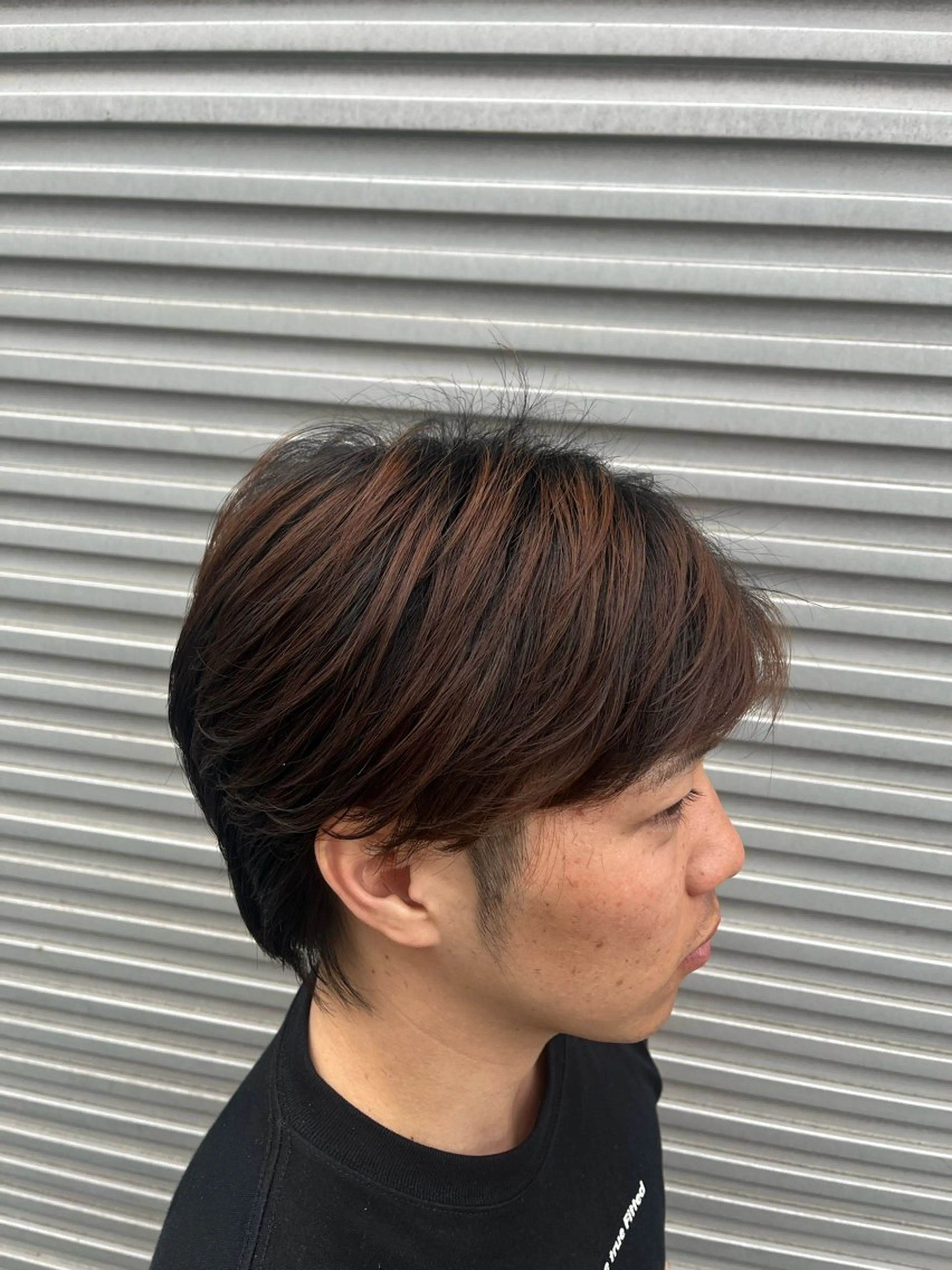 パーマ メンズ カット パーマ ベージュカラー⌇﻿ くびれヘア.𐙚心音のヘアスタイル