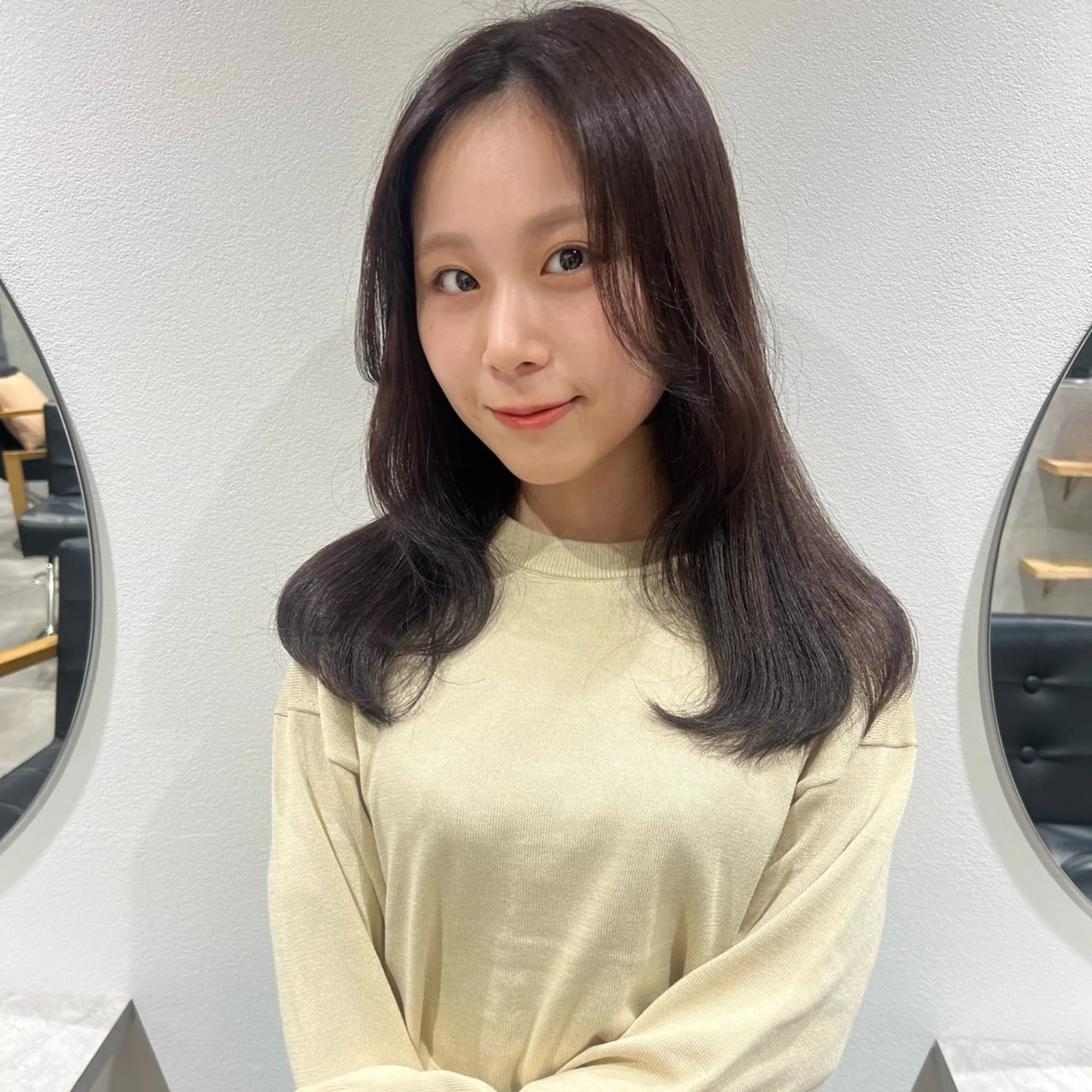 ロング レイヤーカット カット ヘアカラー AI TOKYO　S所属・mizuki 【韓国レイヤー】のヘアスタイル