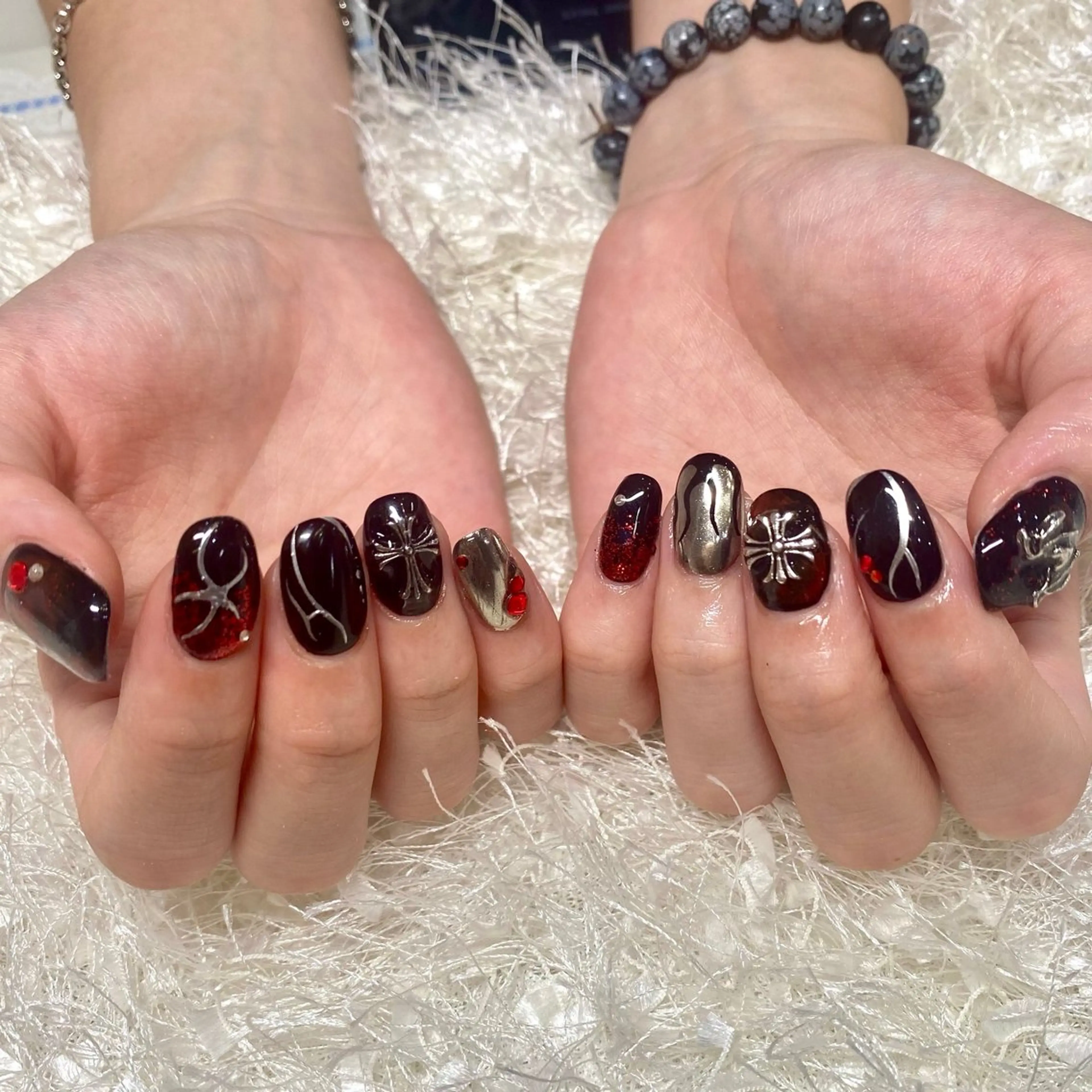 ネイル 長さ出し フレンチネイル ジェルネイル グラデーション 韓国ネイル ハンドネイル Nail&eye Belire 新宿のネイルデザイン