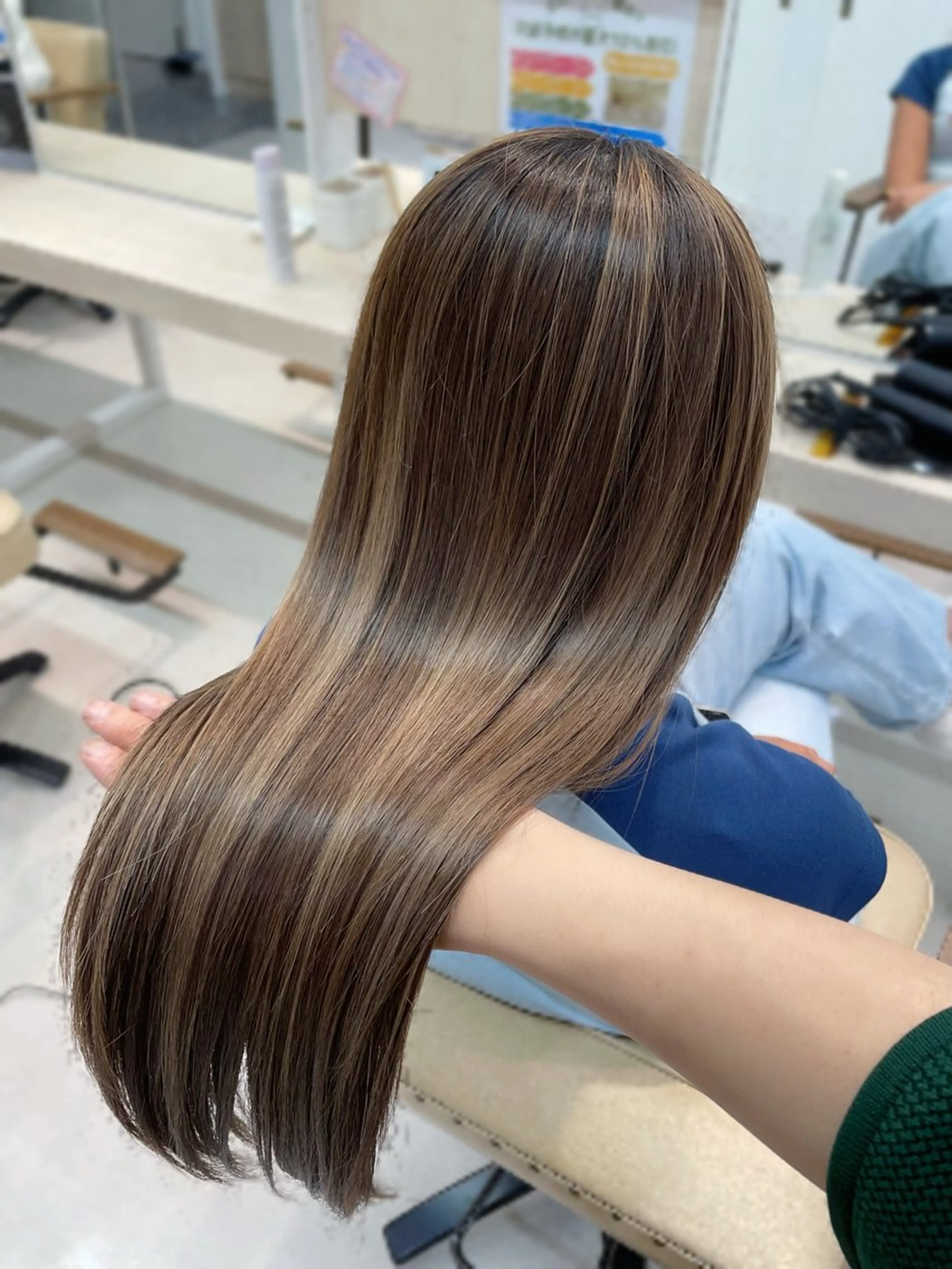 ロング カラー かずや🍀/髪質改善 /艶髪カラー/眉毛のヘアスタイル