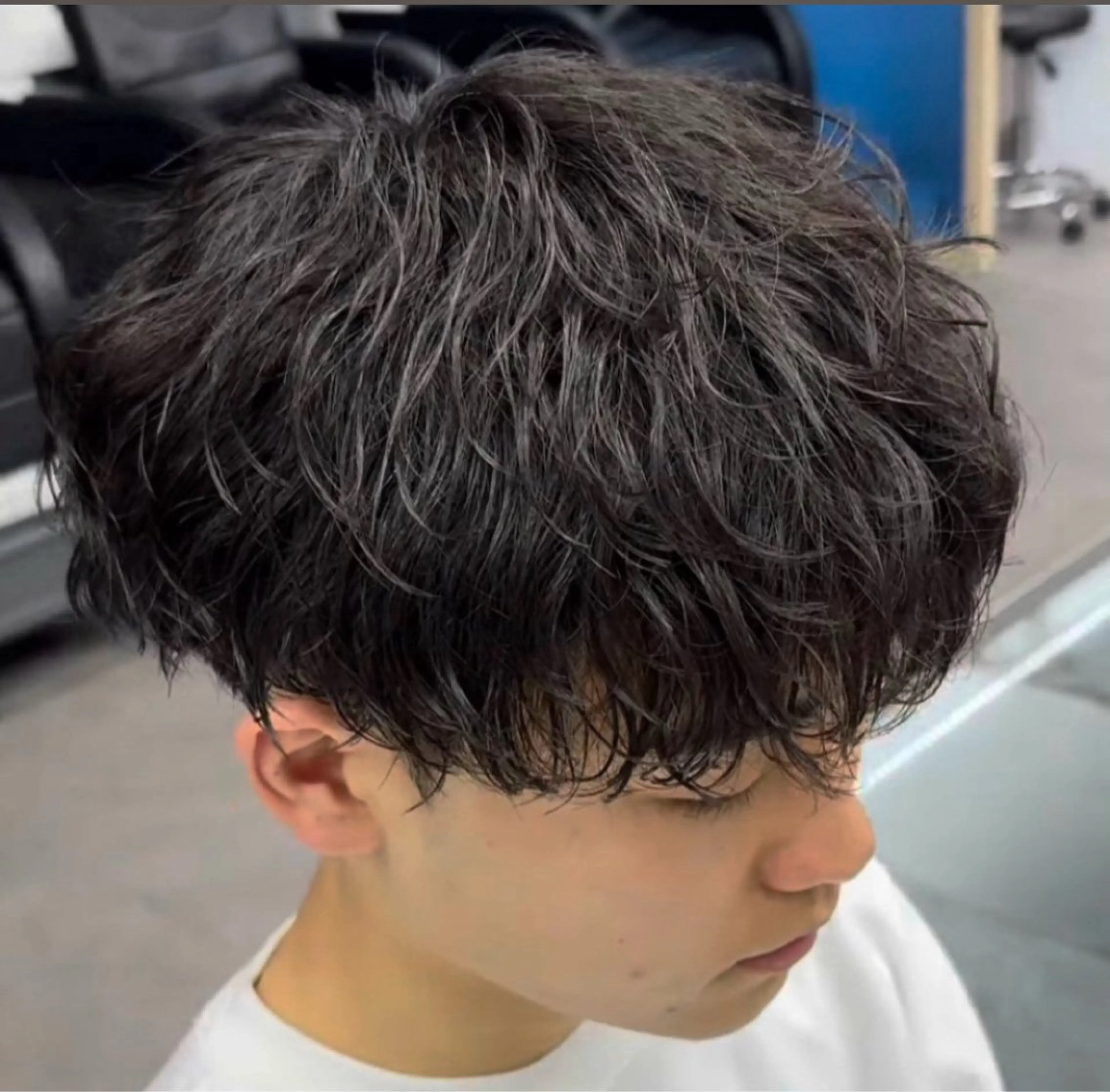 パーマ メンズ カット パーマ ハイトーン/パーマ/ メンズ / 櫻本🌐のヘアスタイル