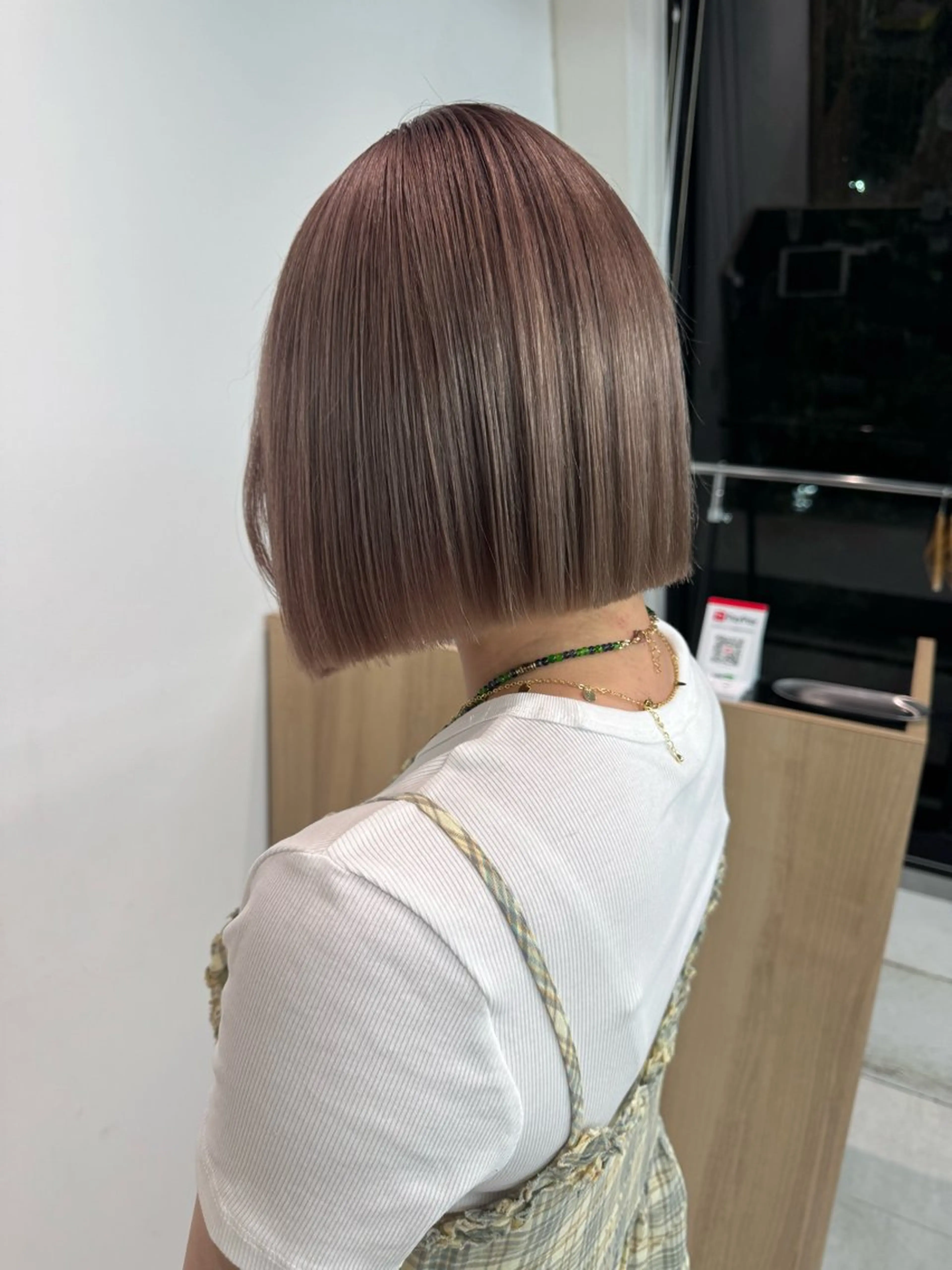 ショート カラー 切りっぱなしボブ ボブ カット ヘアカラー 顔周りレイヤー /kokoro🦮のヘアスタイル