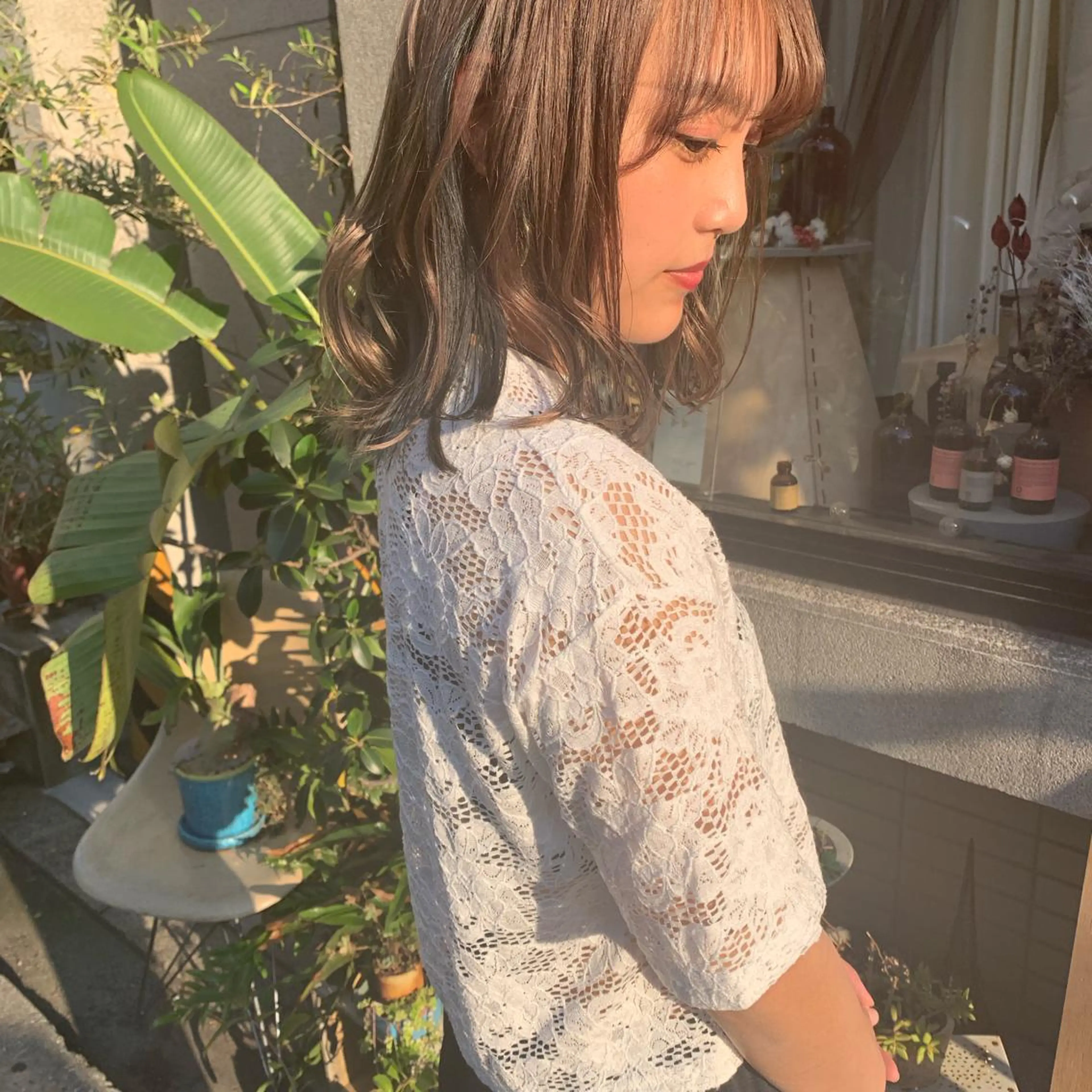 ミディアム 艶髪color💎髪 質改善ストレート大吉のヘアスタイル