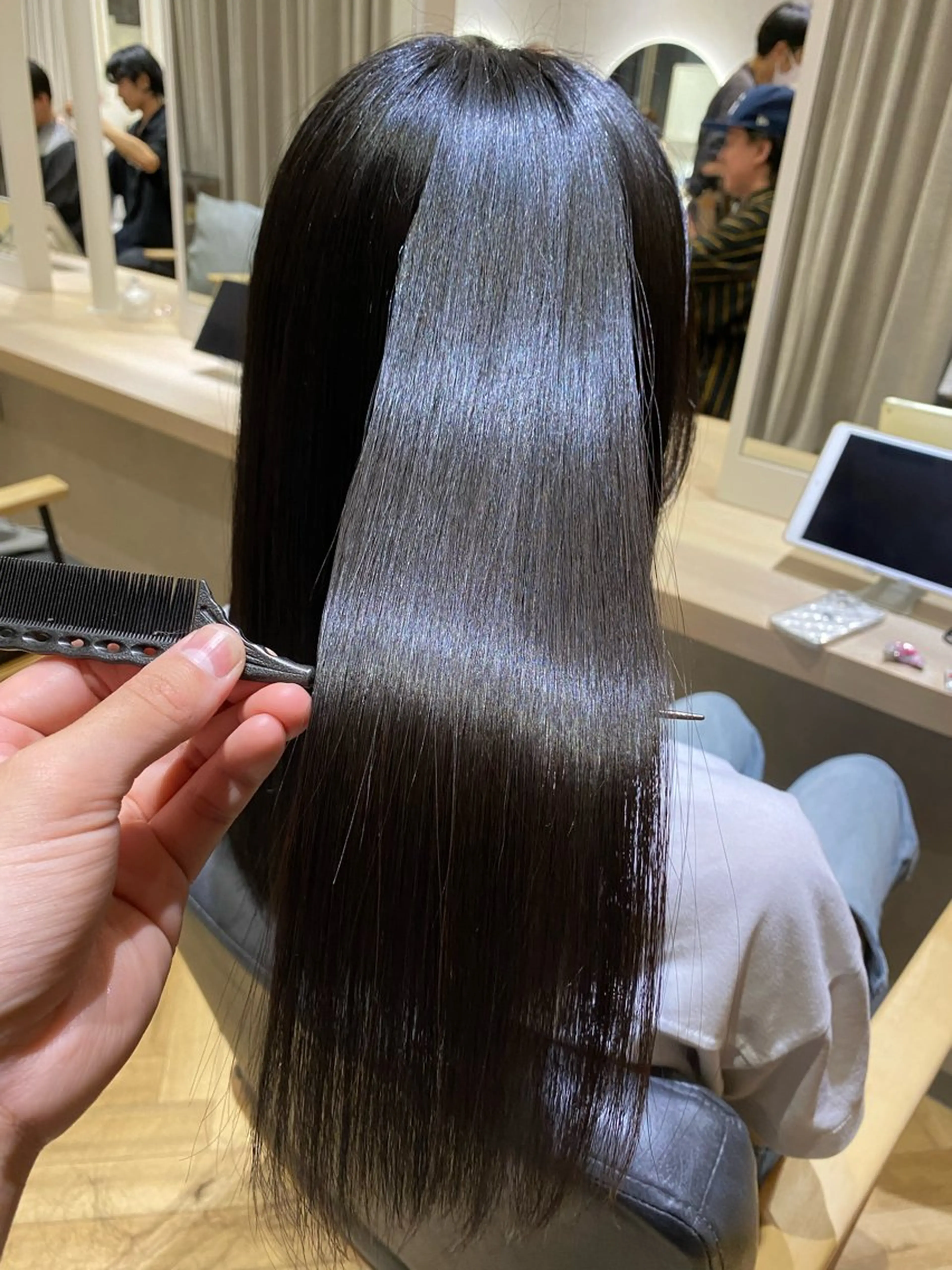 ロング トリートメント men'ssalon Zina天神所属・✨髪質改善/顔周りカ ット/縮毛矯正✨三隅のヘアスタイル