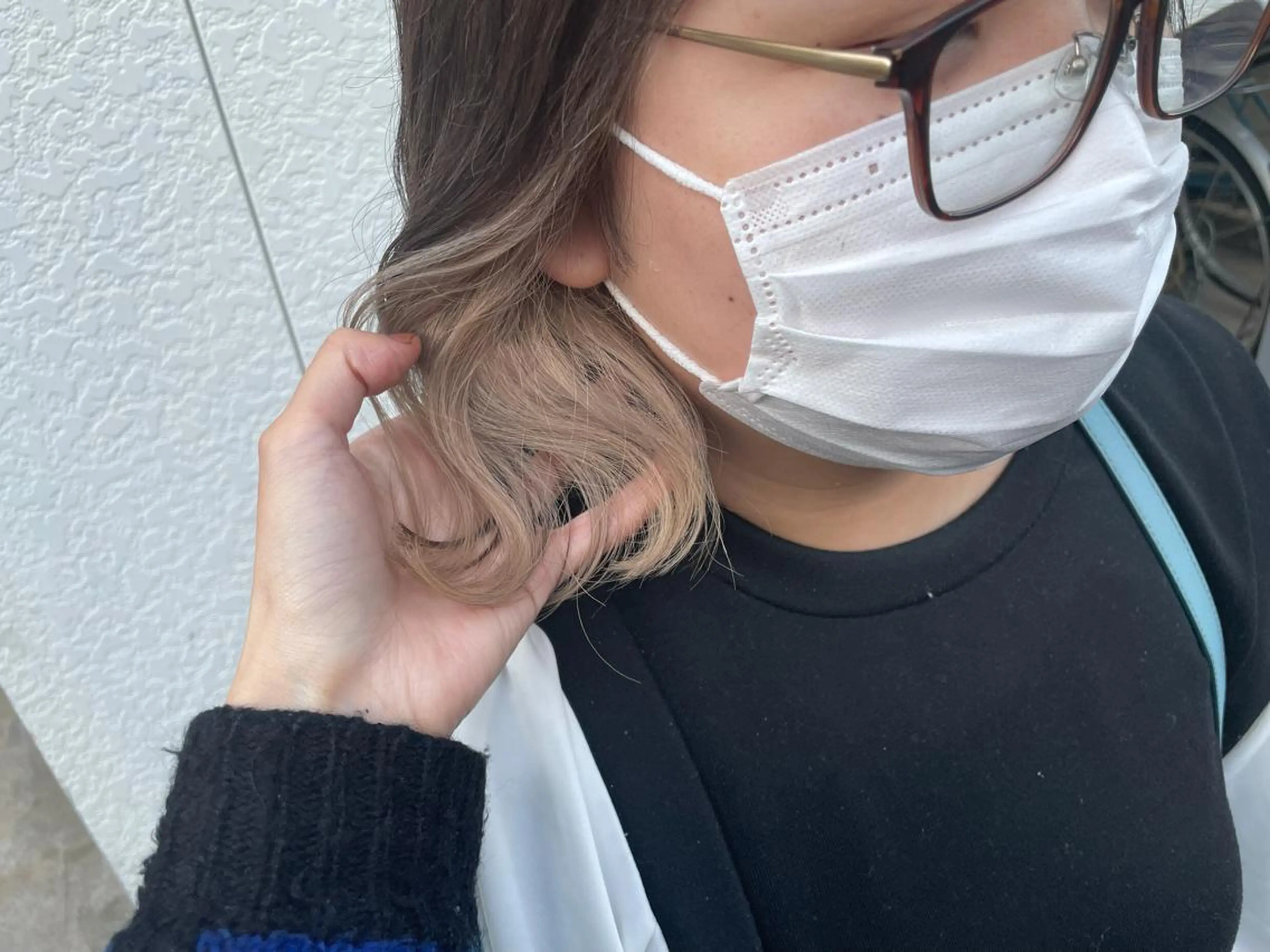 ミディアム カラー ベージュカラー ブリーチ ケアブリーチ ダブルカラー インナーカラー インナーカラー/推し ウルフ/アニメカラーのヘアスタイル