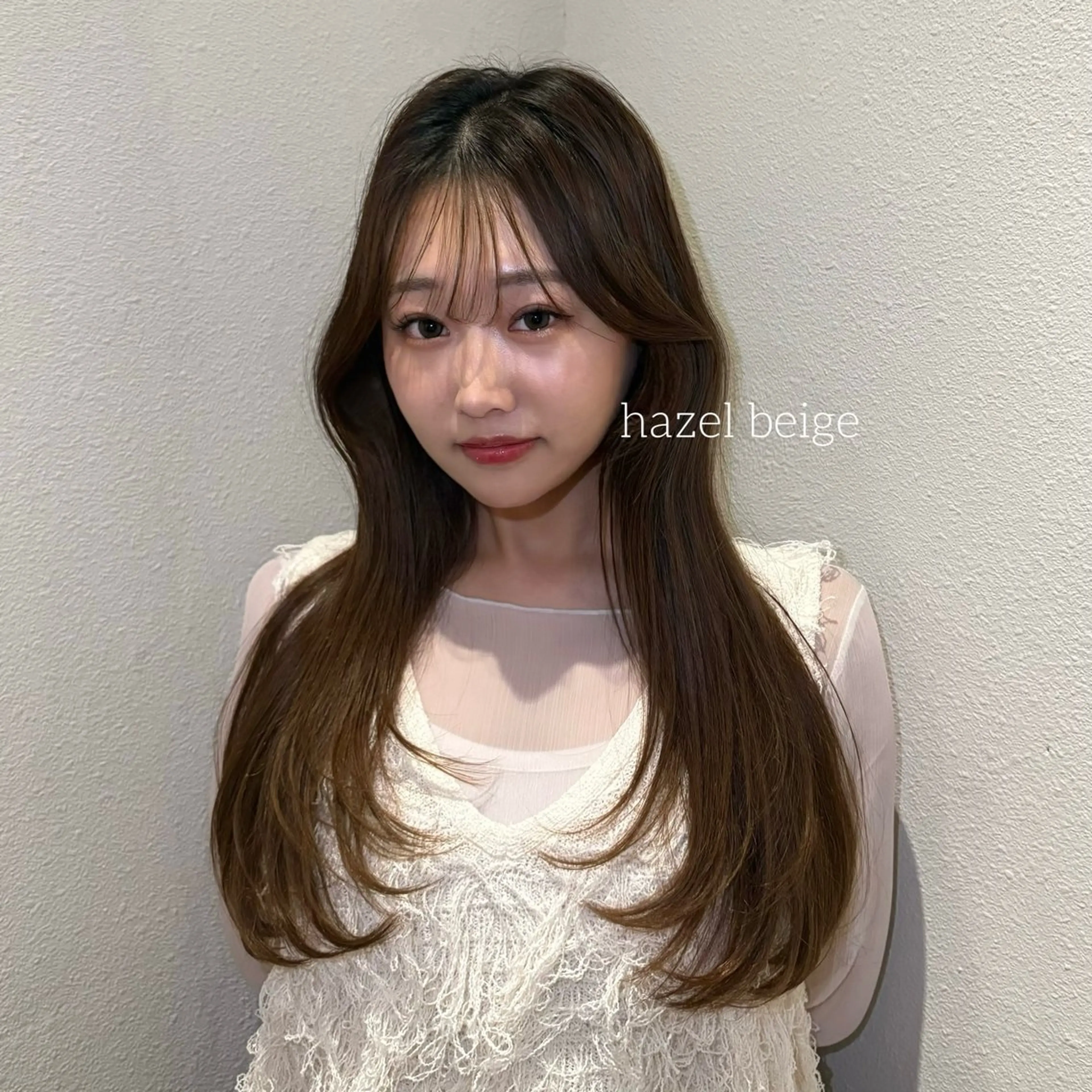 ロング カラー 顔まわり/オフィス カラー/青栁優🔆のヘアスタイル