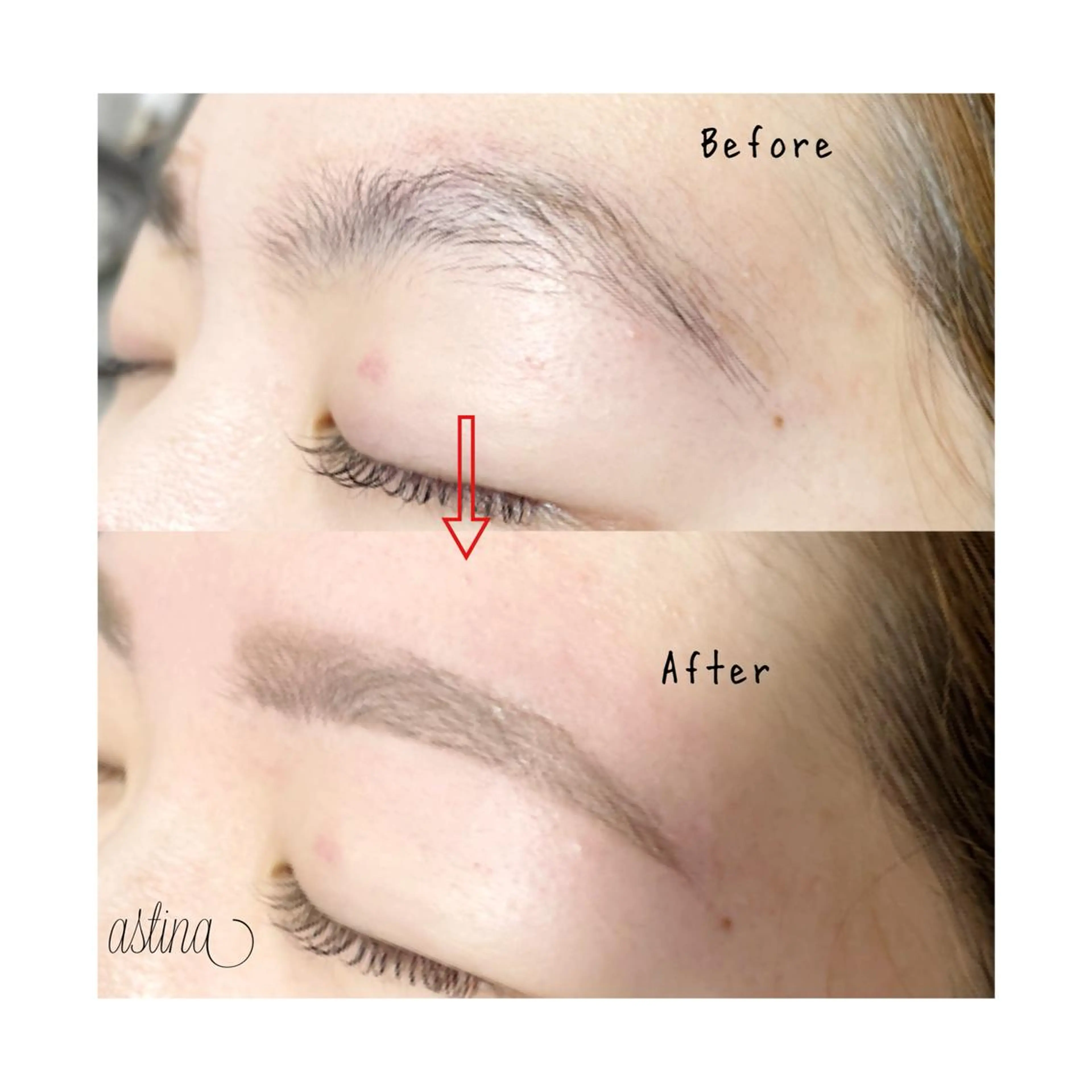 アイブロウスタイリング(WAX脱毛)の写真