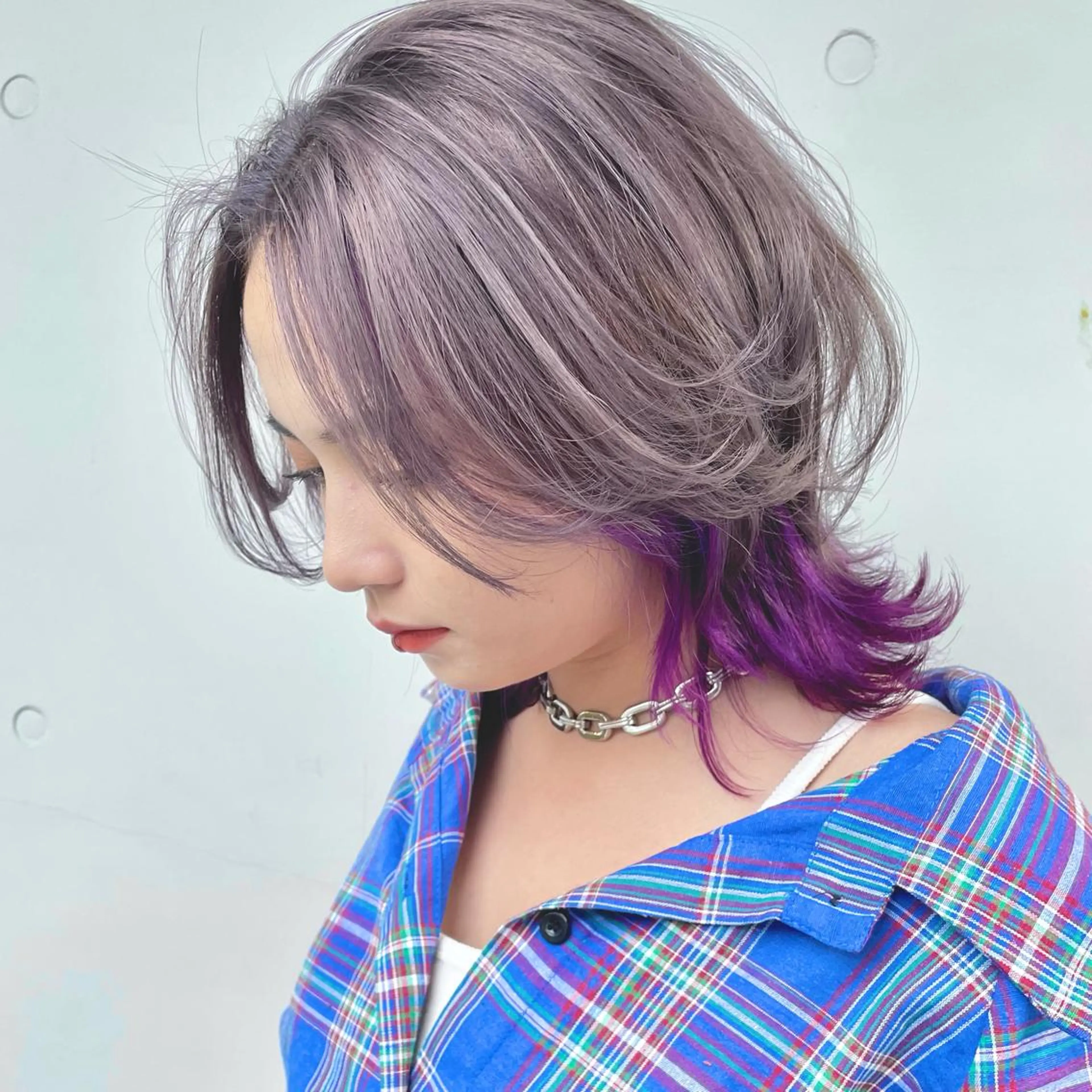 ミディアム カラー アディクシーカラー ブリーチ ケアブリーチ ダブルカラー イヤリングカラー カット ヘアカラー トリートメント もにか🌞原宿/渋谷 🌝ブリーチカラーのヘアスタイル