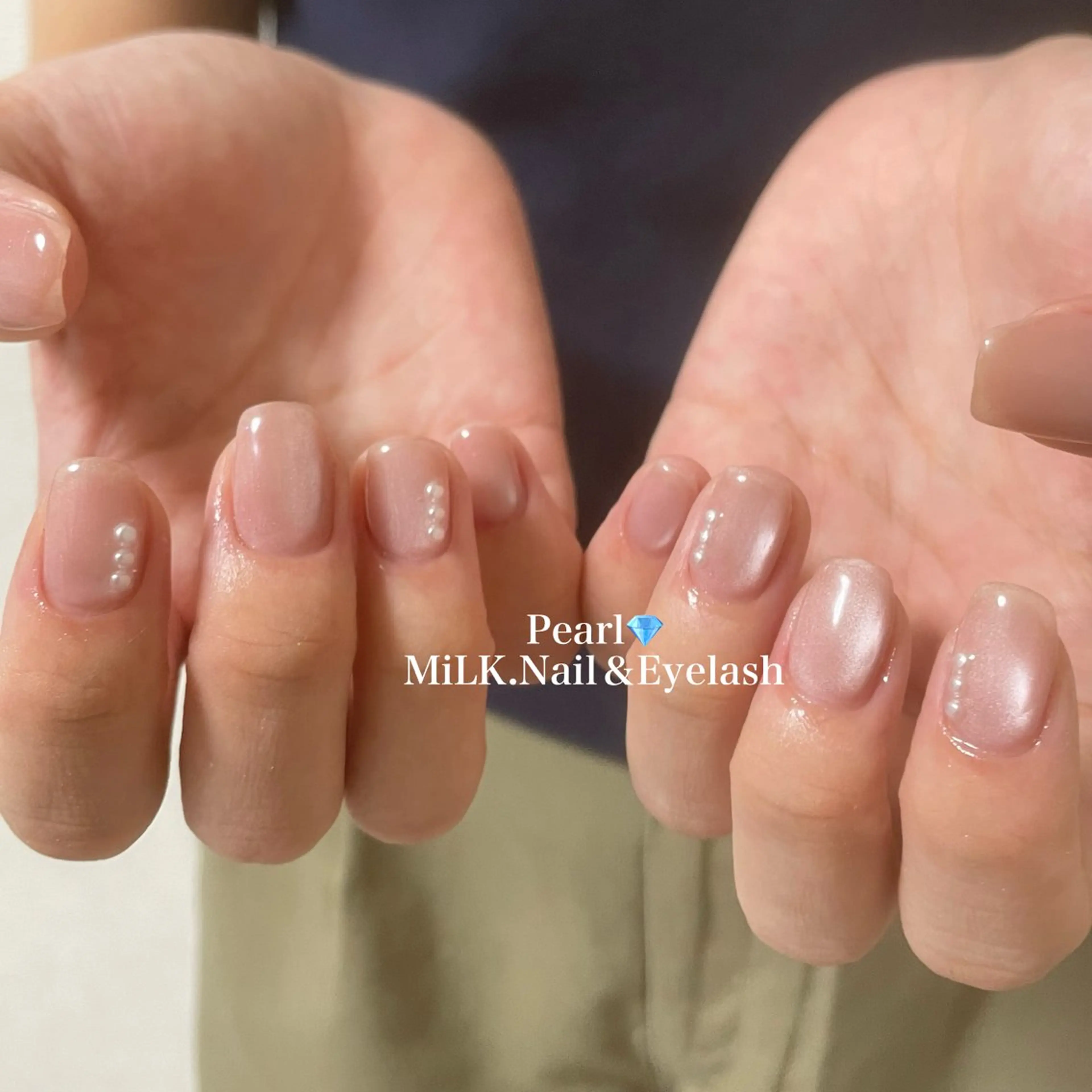 ネイル オフィスネイル シンプルネイル ハンドネイル MiLK.   Nail&Eyelash所属・MiLK. wakaのマツエク・マツパデザイン