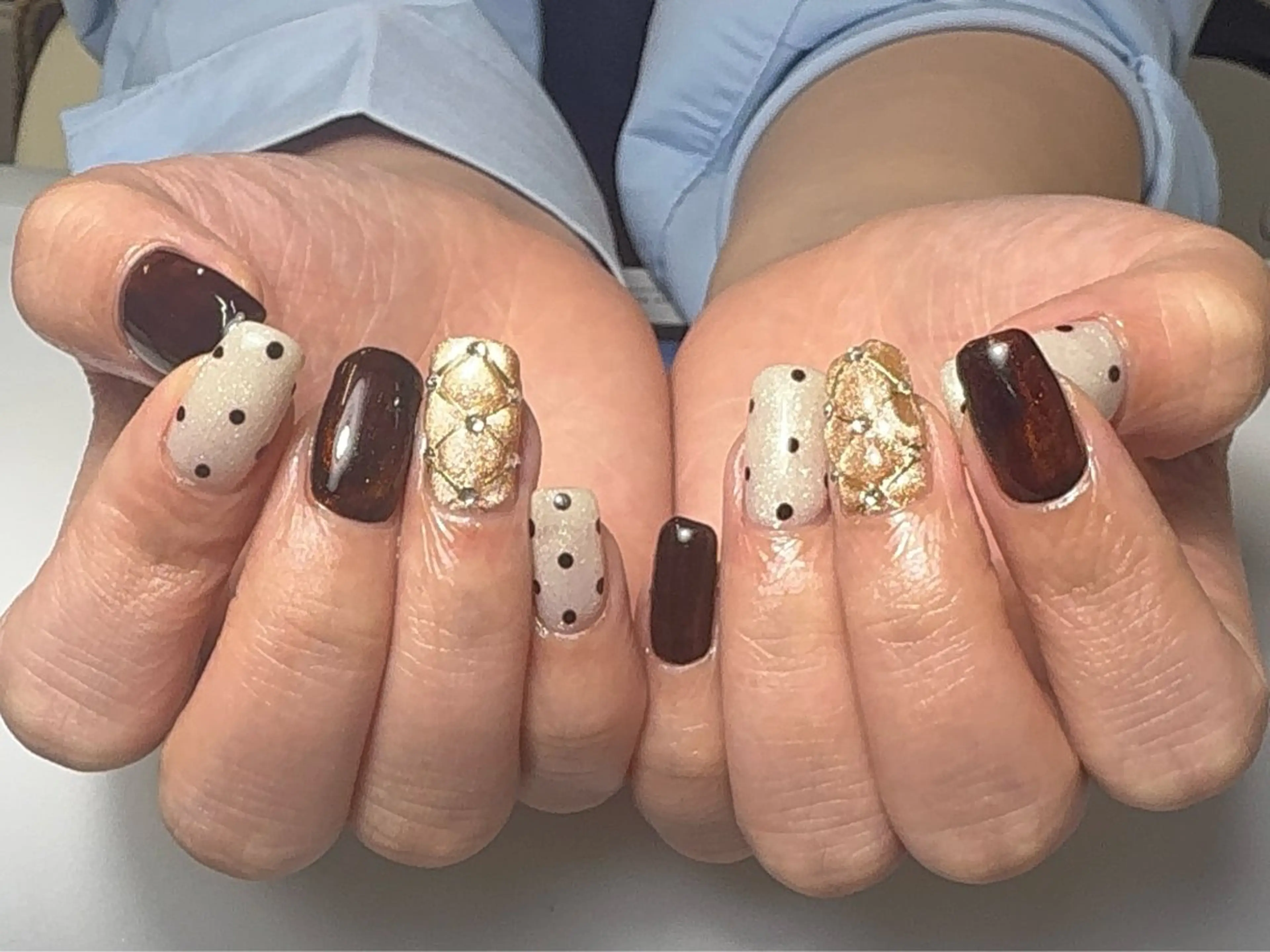 ロング サロン リムネイルのネイルデザイン