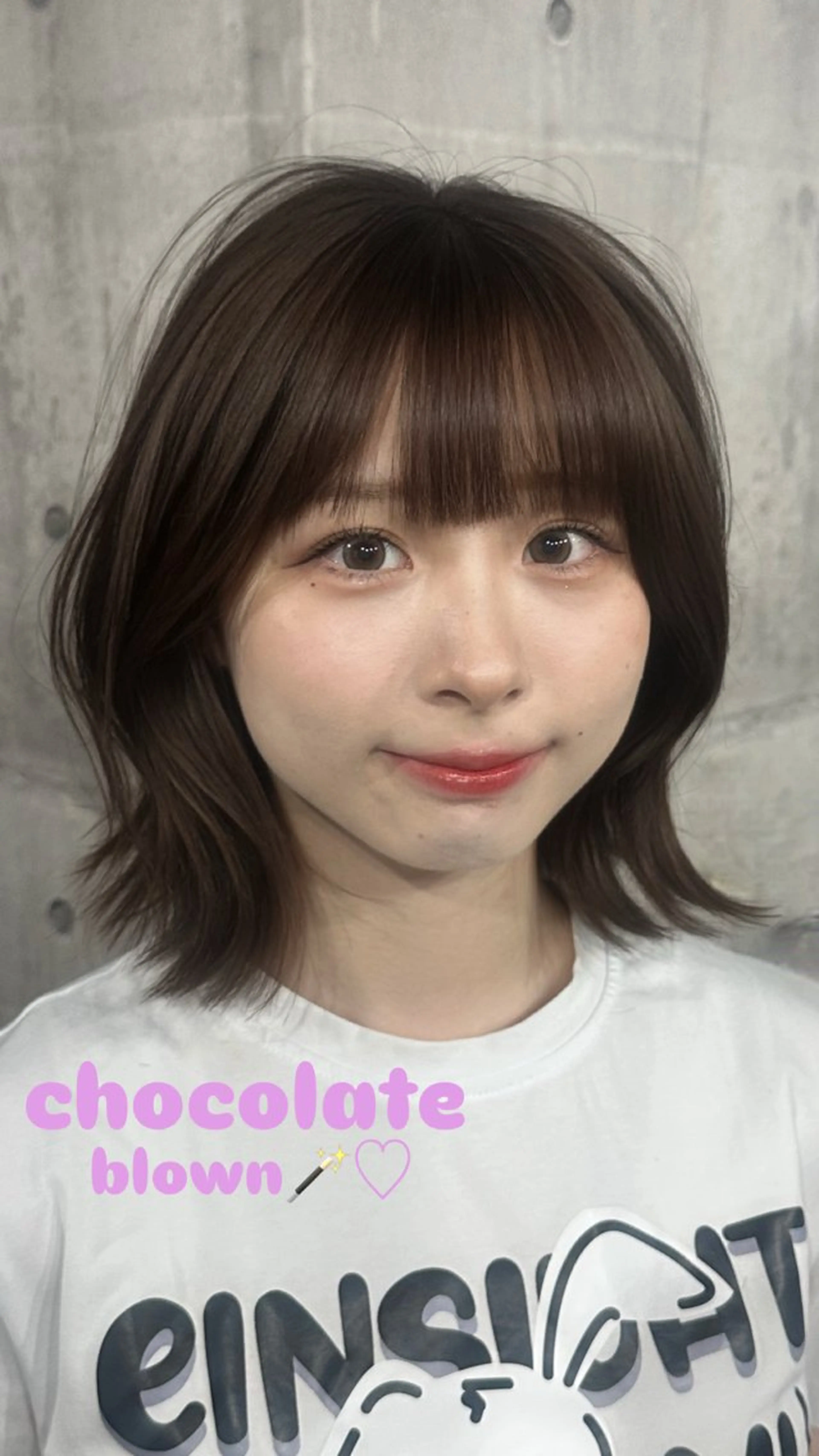 ミディアム ヘアカラー amy .のヘアスタイル