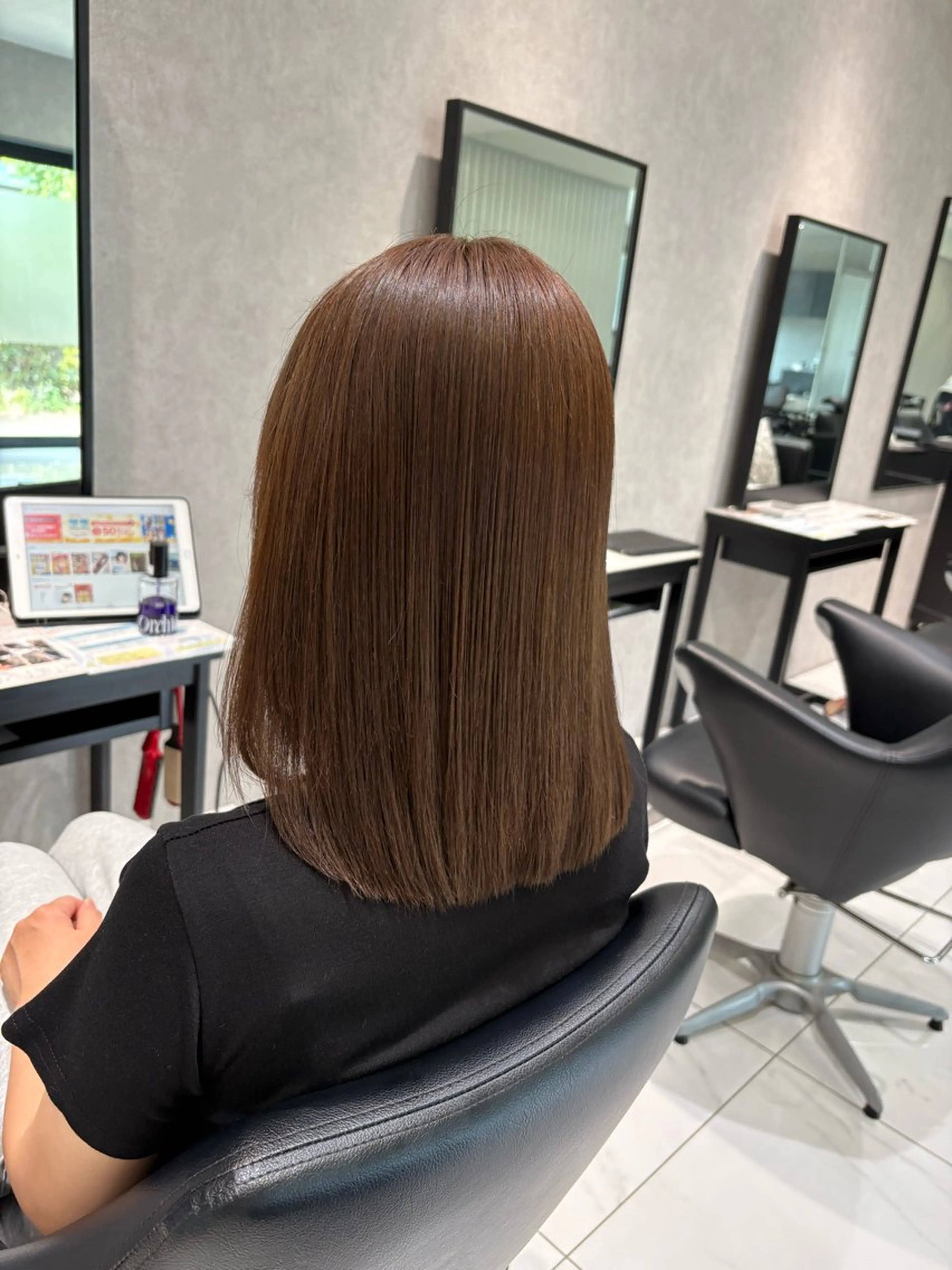 セミロング トリートメント 🎀ིྀ暖色カラー/ 髪質改善/みどりのヘアスタイル