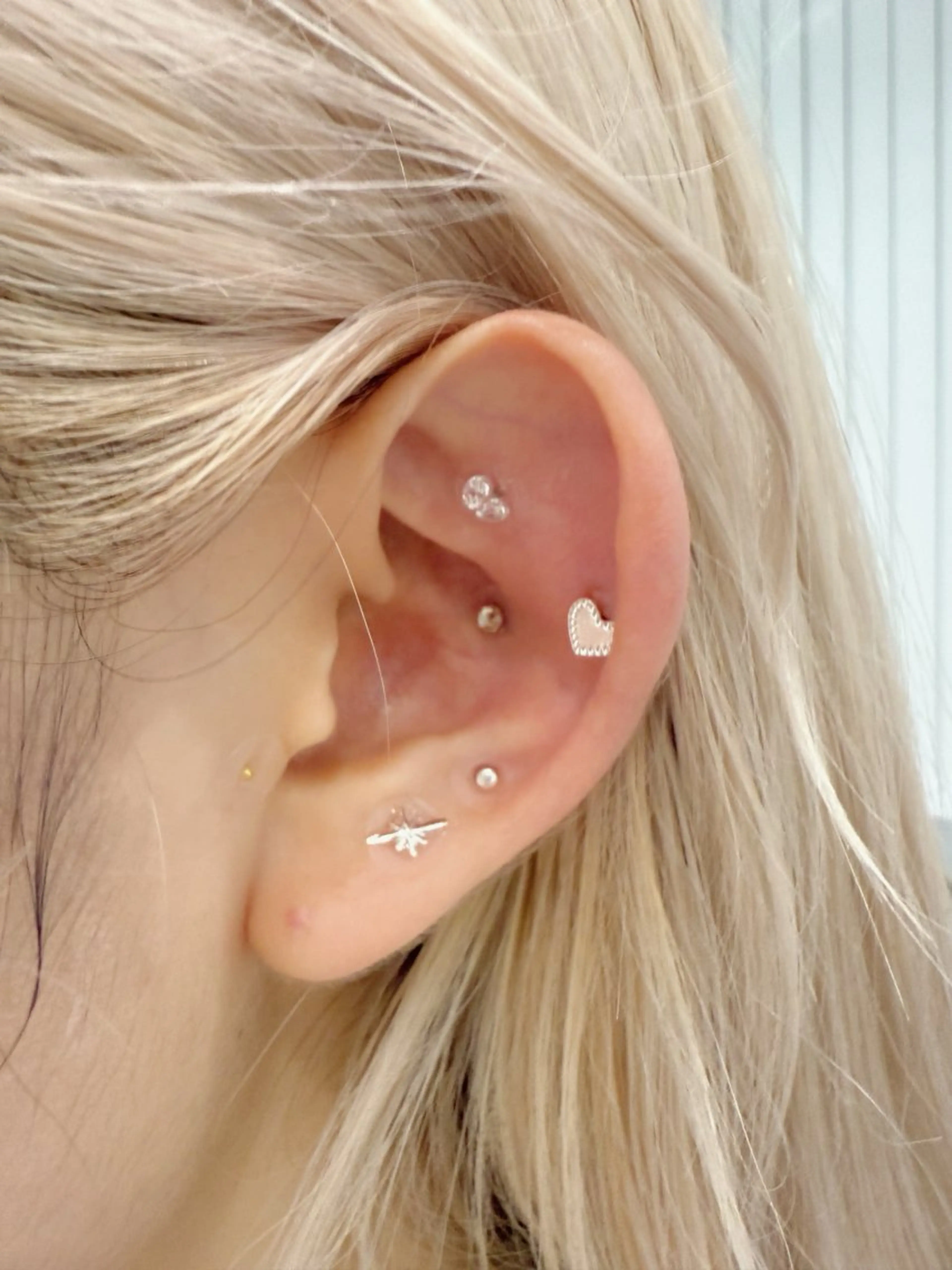 【🎀💎耳つぼジュエリー💎🎀】 両耳6粒(片耳3粒) 1650円~   （粒数により価格変動がございます）の写真