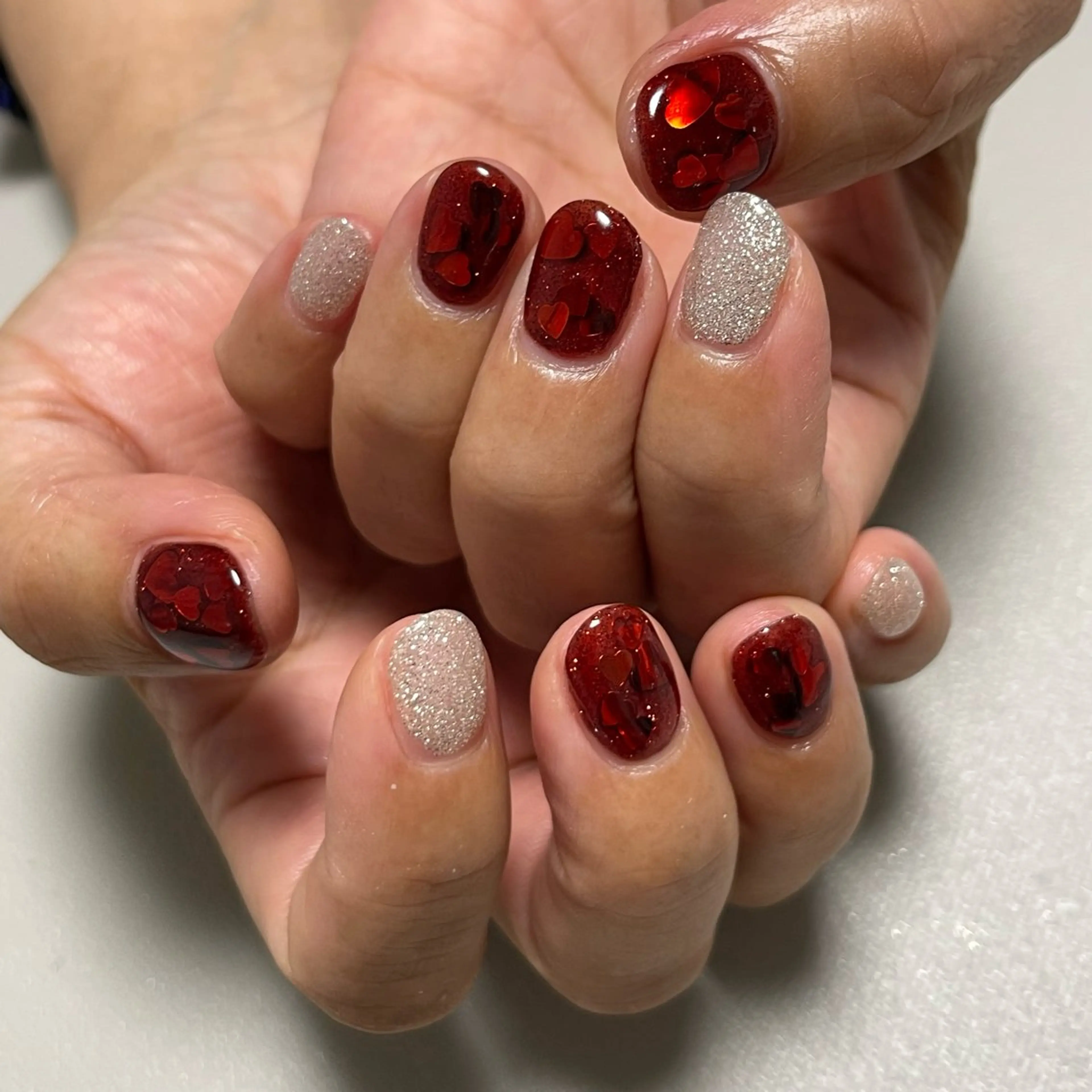 ネイル バレンタイン Luccica nailのネイルデザイン