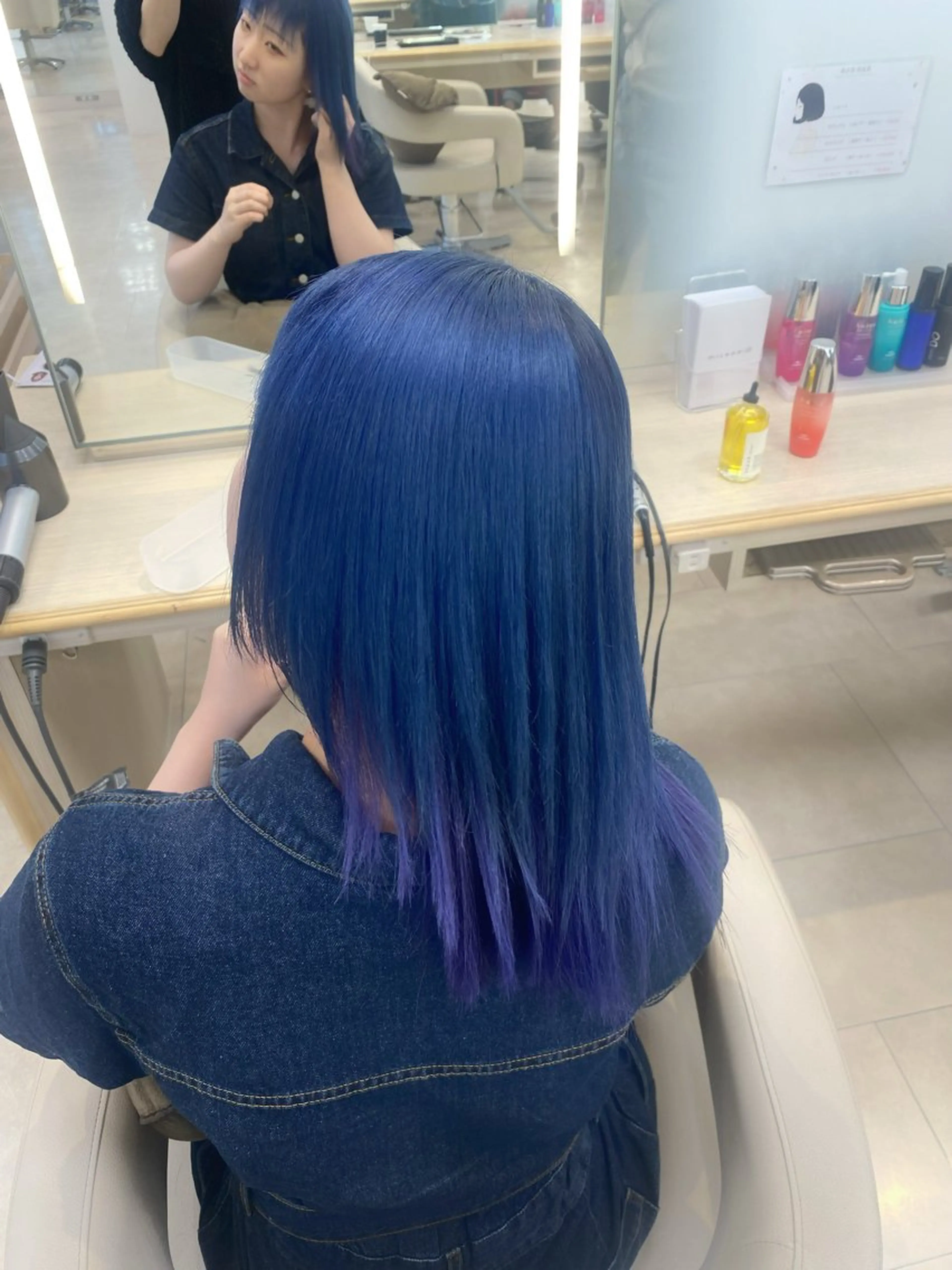 ミディアム ヘアカラー 推し活/韓国/ブリー チカラーminamiのヘアスタイル