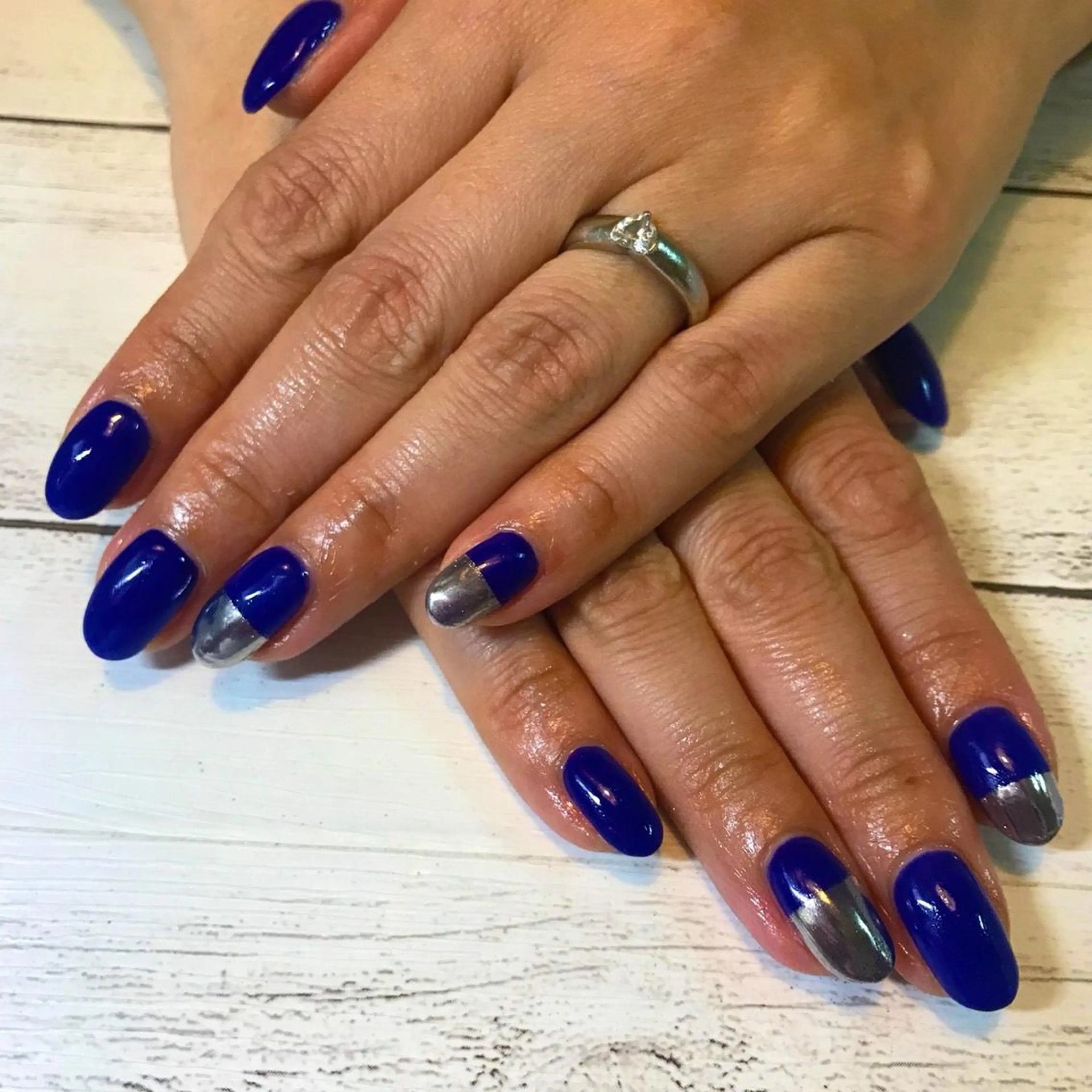 ネイル フレンチネイル ミラーネイル ハンドネイル フットネイル GéRanium Harukaのネイルデザイン