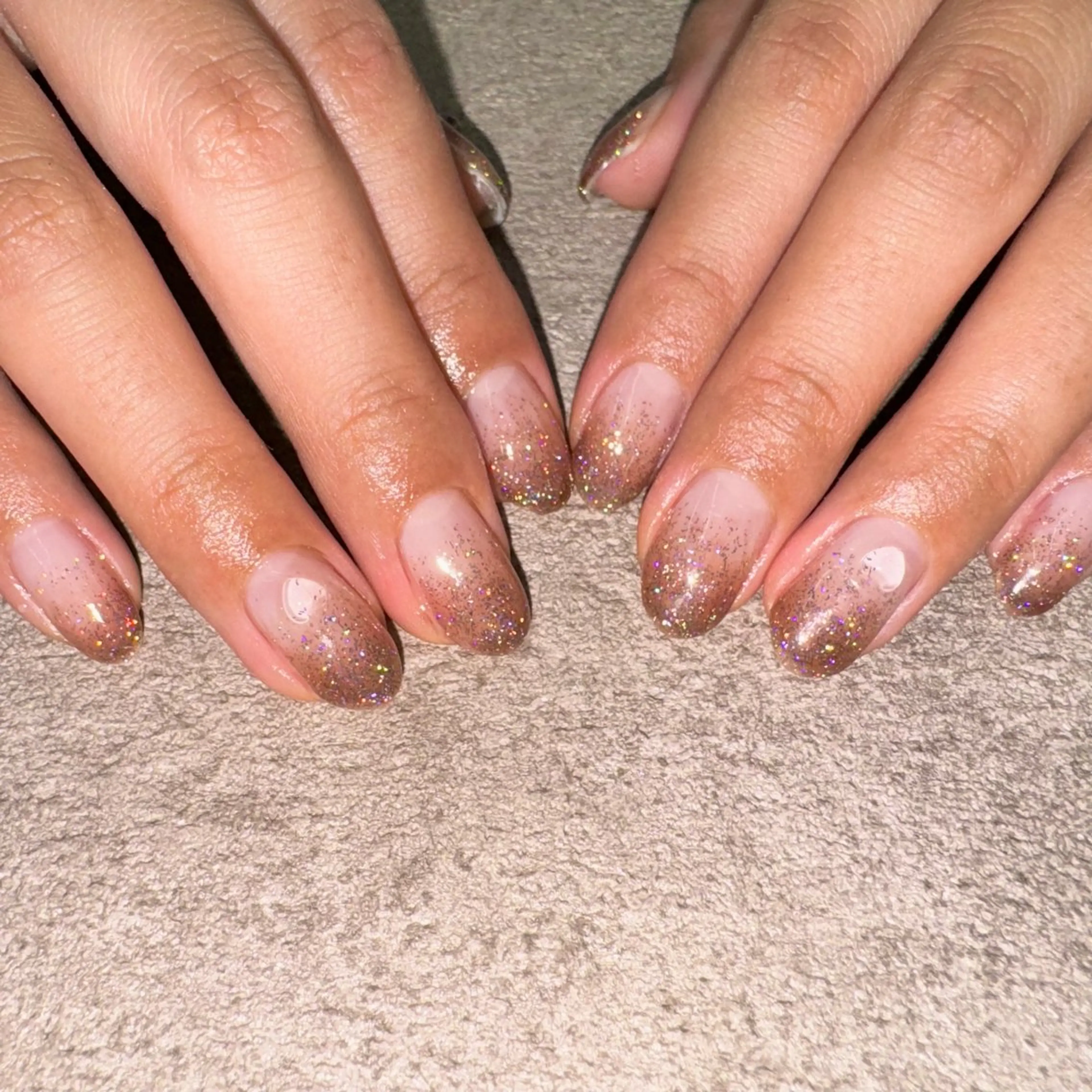 ネイル フラッシュネイル グラデーション ラメ(グリッター) Nail Sant Esperanza by SALON DE やす所属・Sant Esperanzaのネイルデザイン