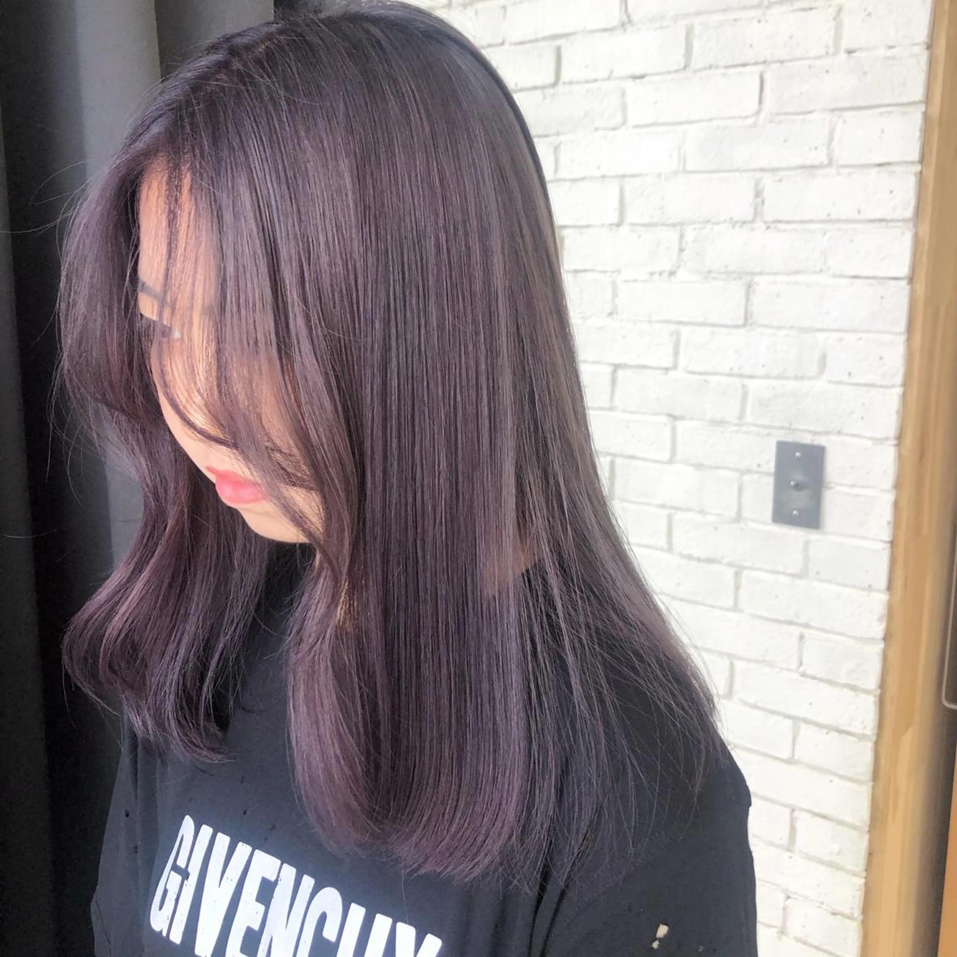 ロング カラー ラベンダーカラー ラベンダーグレー ORIKA 美容室のヘアスタイル