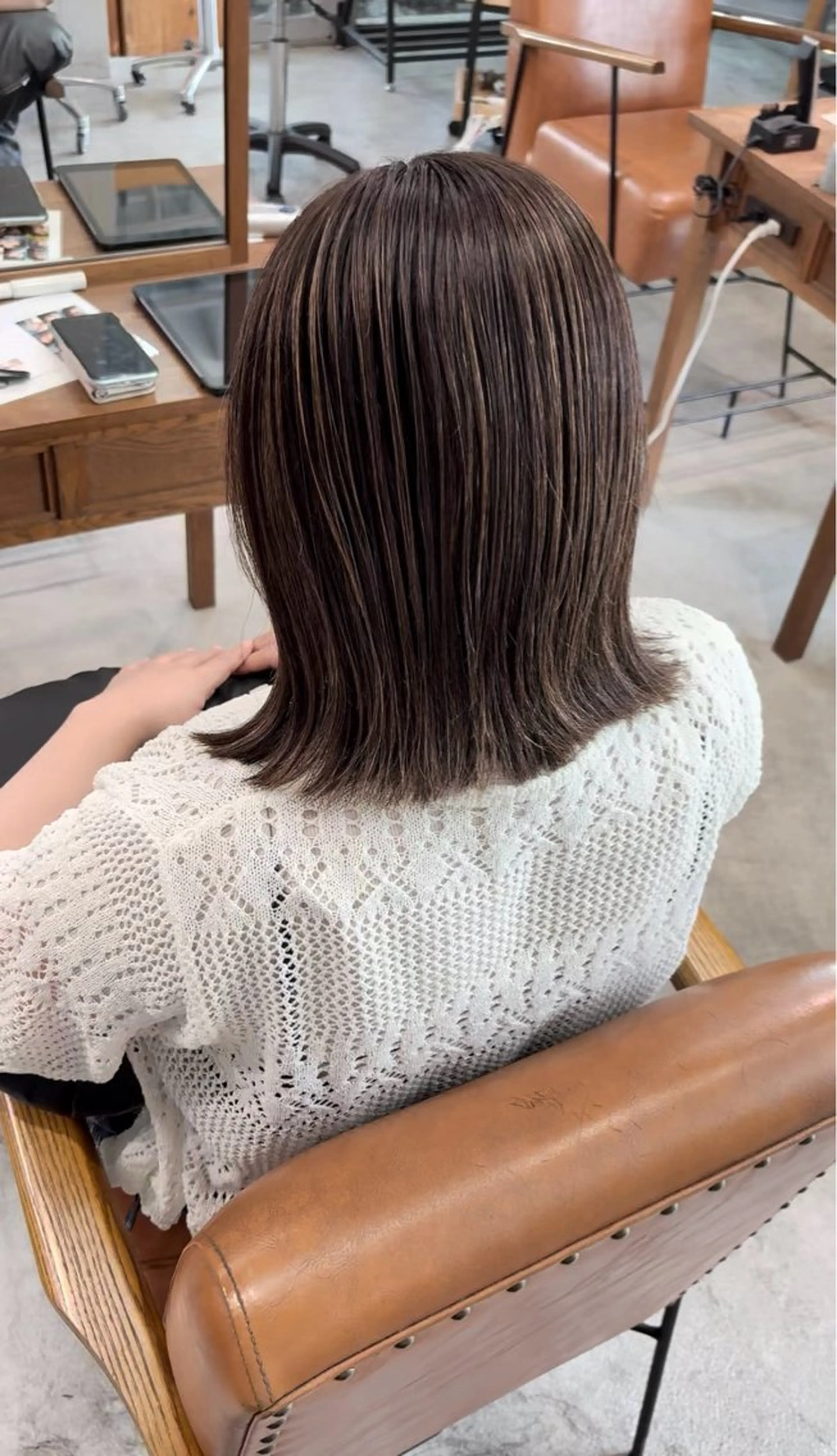 ミディアム カット ヘアカラー トリートメント Nicoru*所属・SONO 【一宮】のヘアスタイル