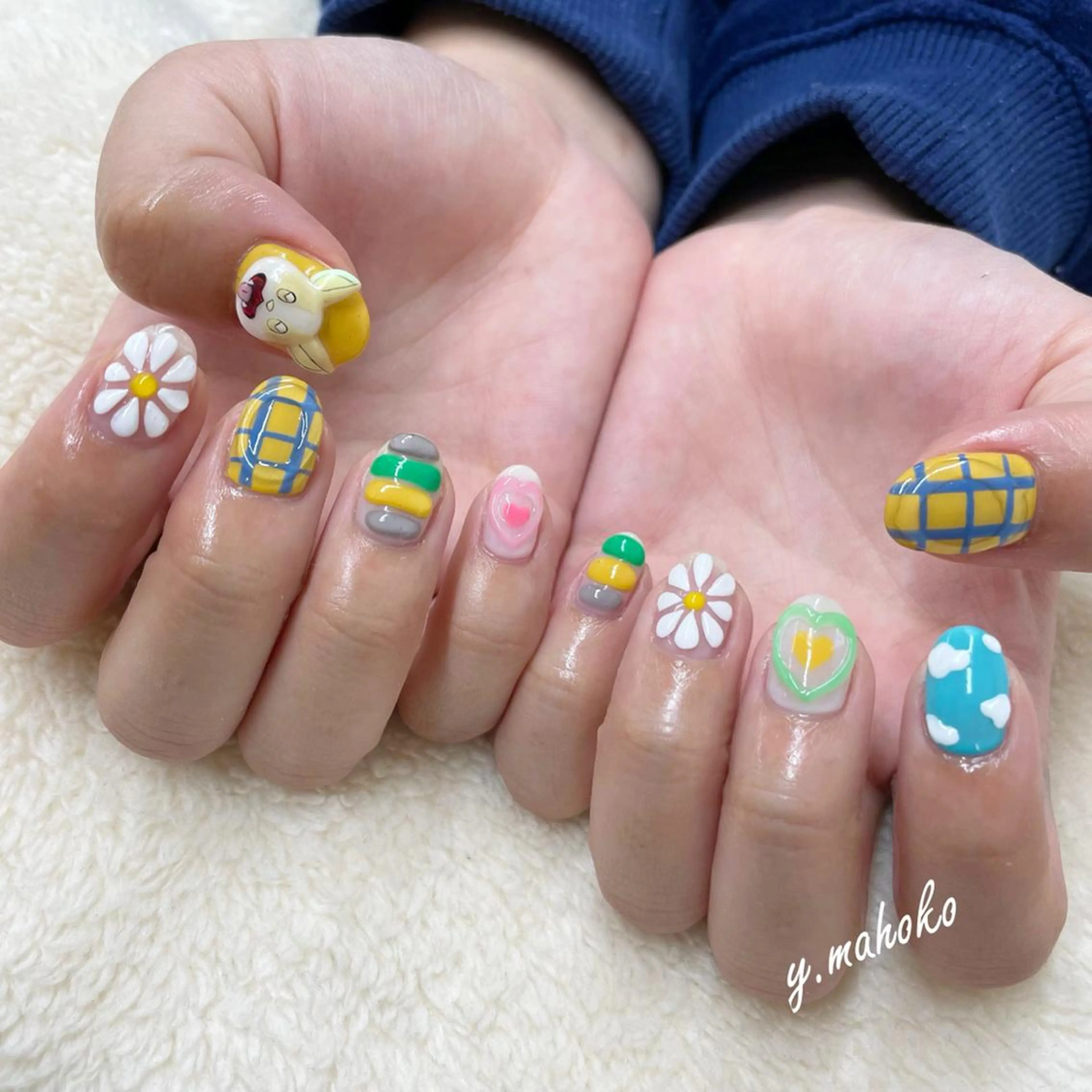 ネイル ハンドネイル She nail studio 原宿所属・パラジェル有/ スカルプ/mahoのネイルデザイン