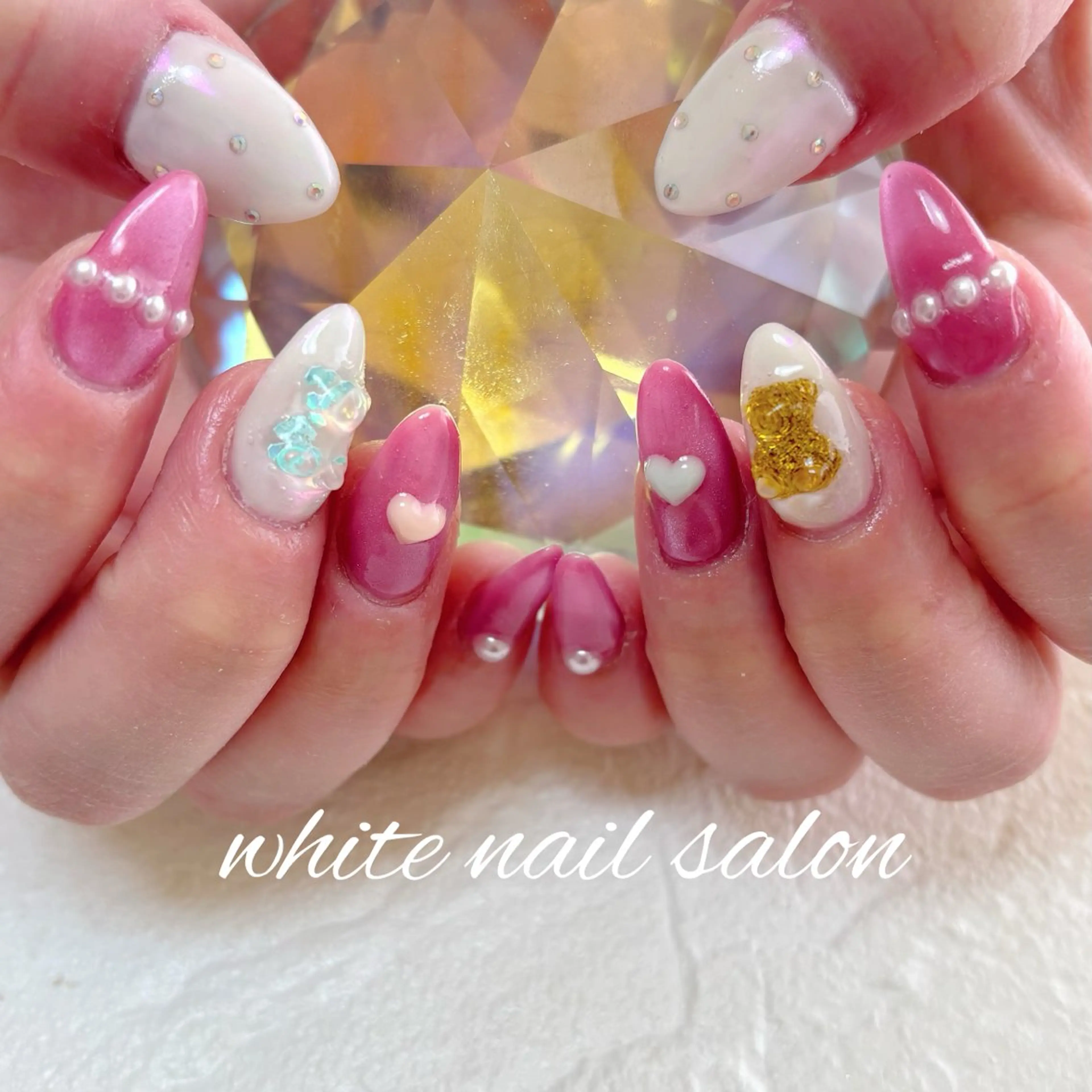 ネイル フットネイル ハンドネイル white nail salonのネイルデザイン