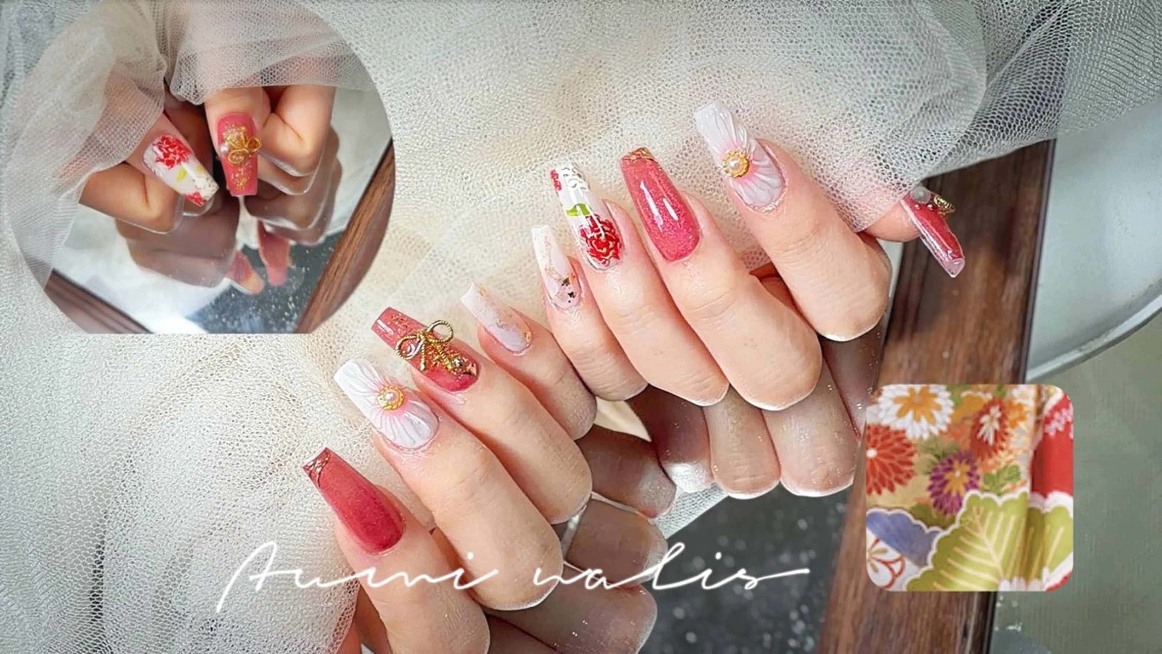 ネイル 長さ出し 持ち込み ハンドネイル Ayumi nails川崎店のネイルデザイン
