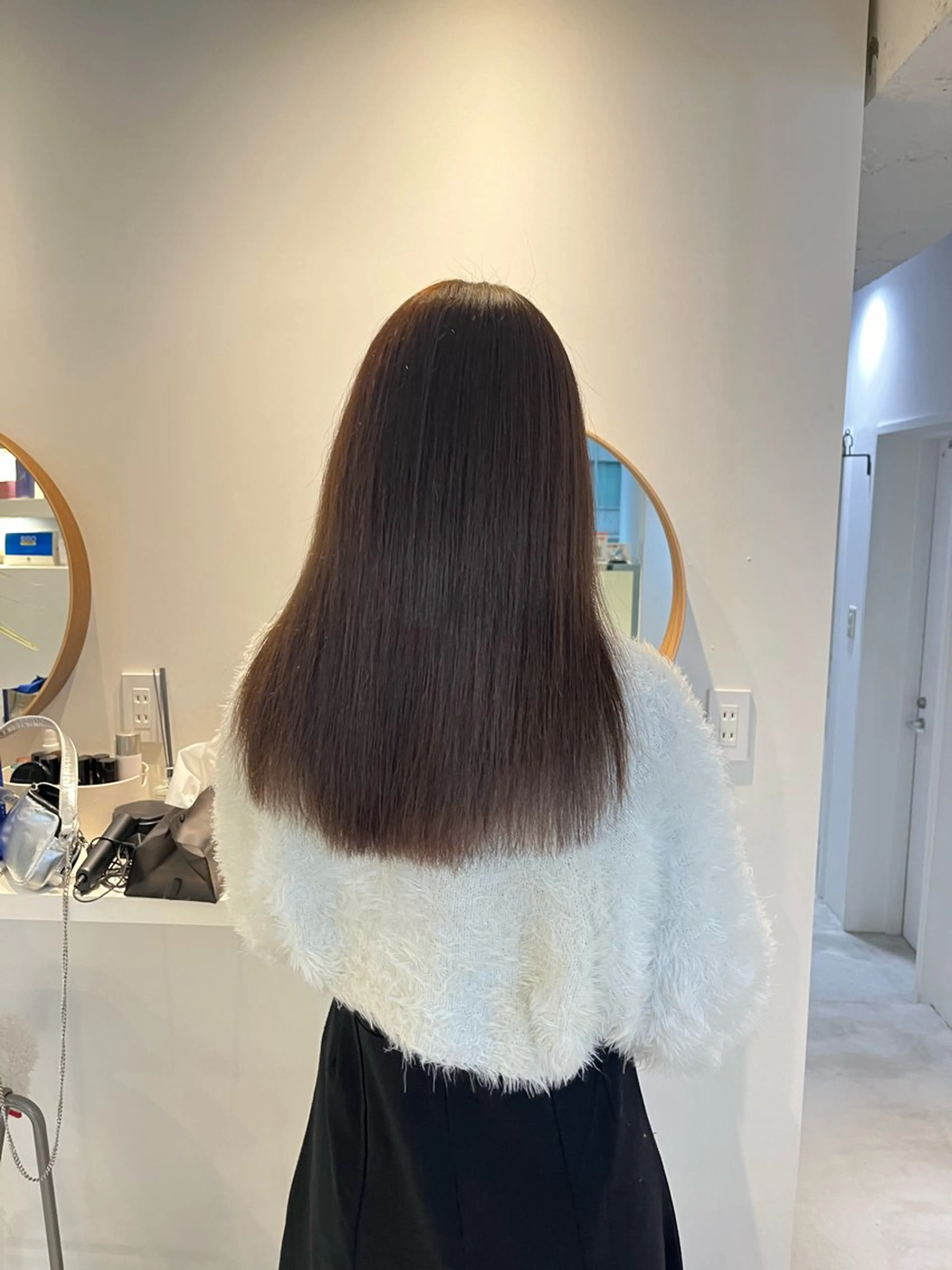 ミディアム ALLYS 渋谷店所属・最高級の艶のある カラーmei🎨のヘアスタイル