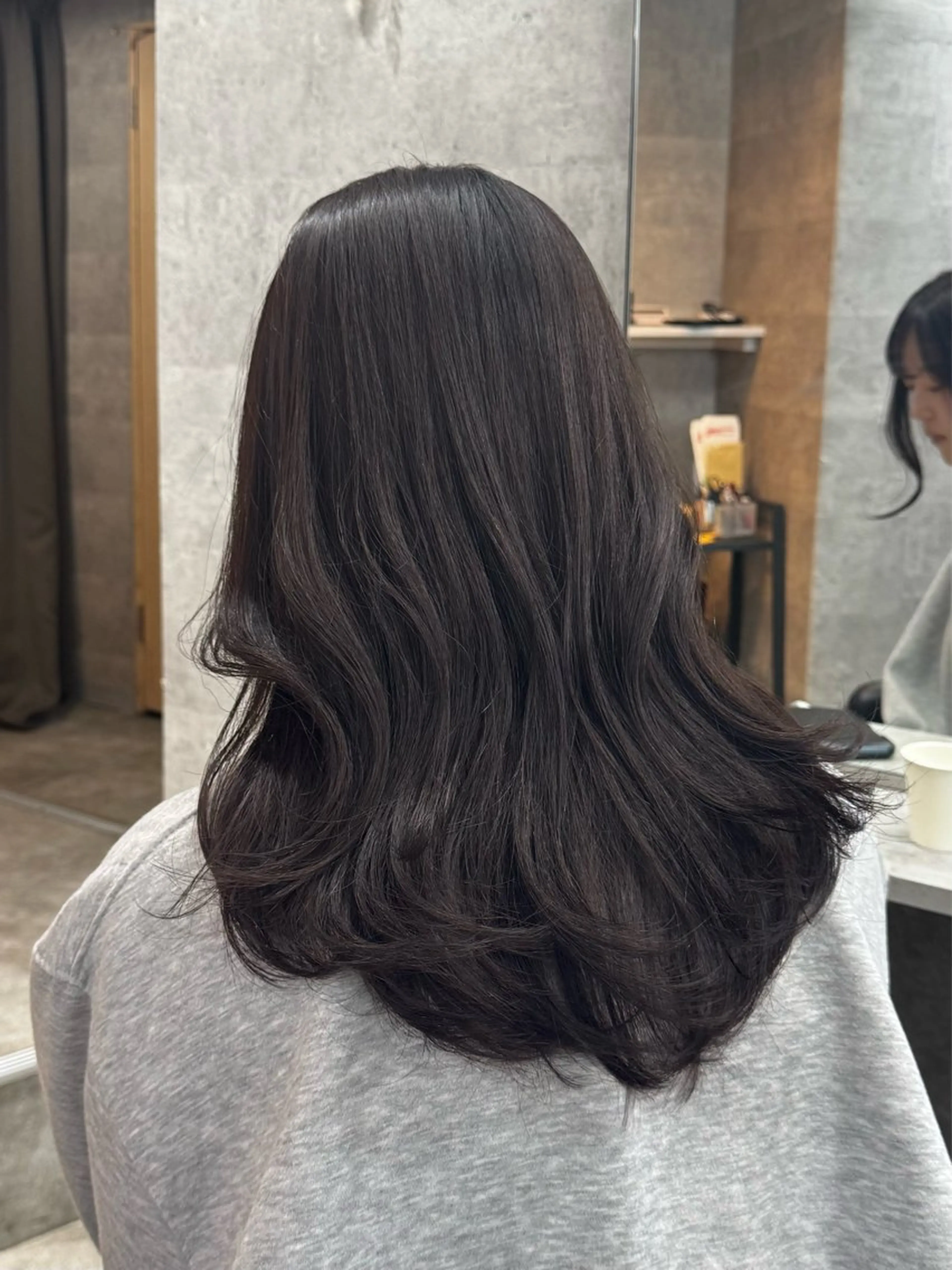 セミロング カラー カット ヘアカラー 新宿/顔周りカット/ レイヤー/YUYAのヘアスタイル