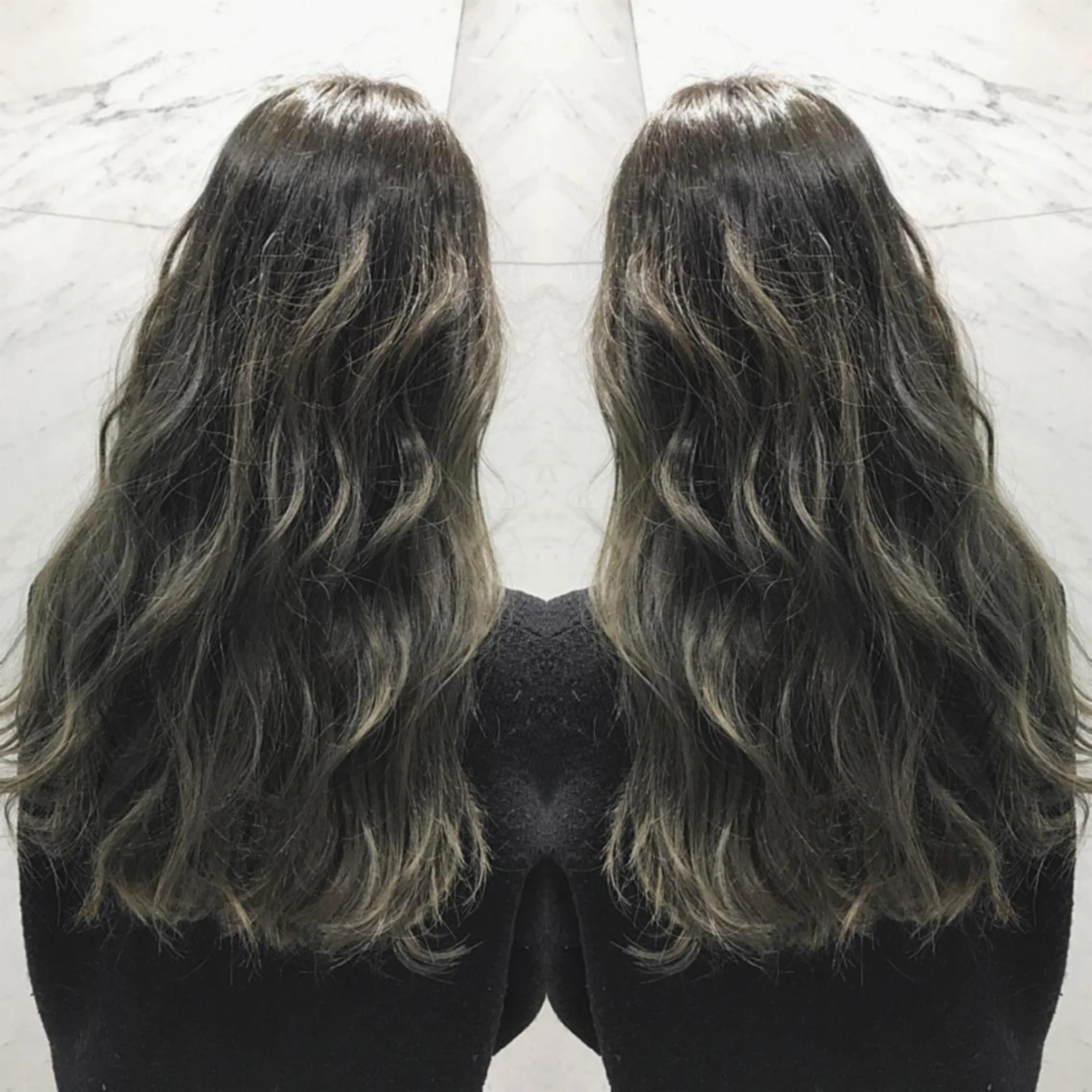 ロング カラー ヘアカラー cecil hair所属・重政 和樹のヘアスタイル