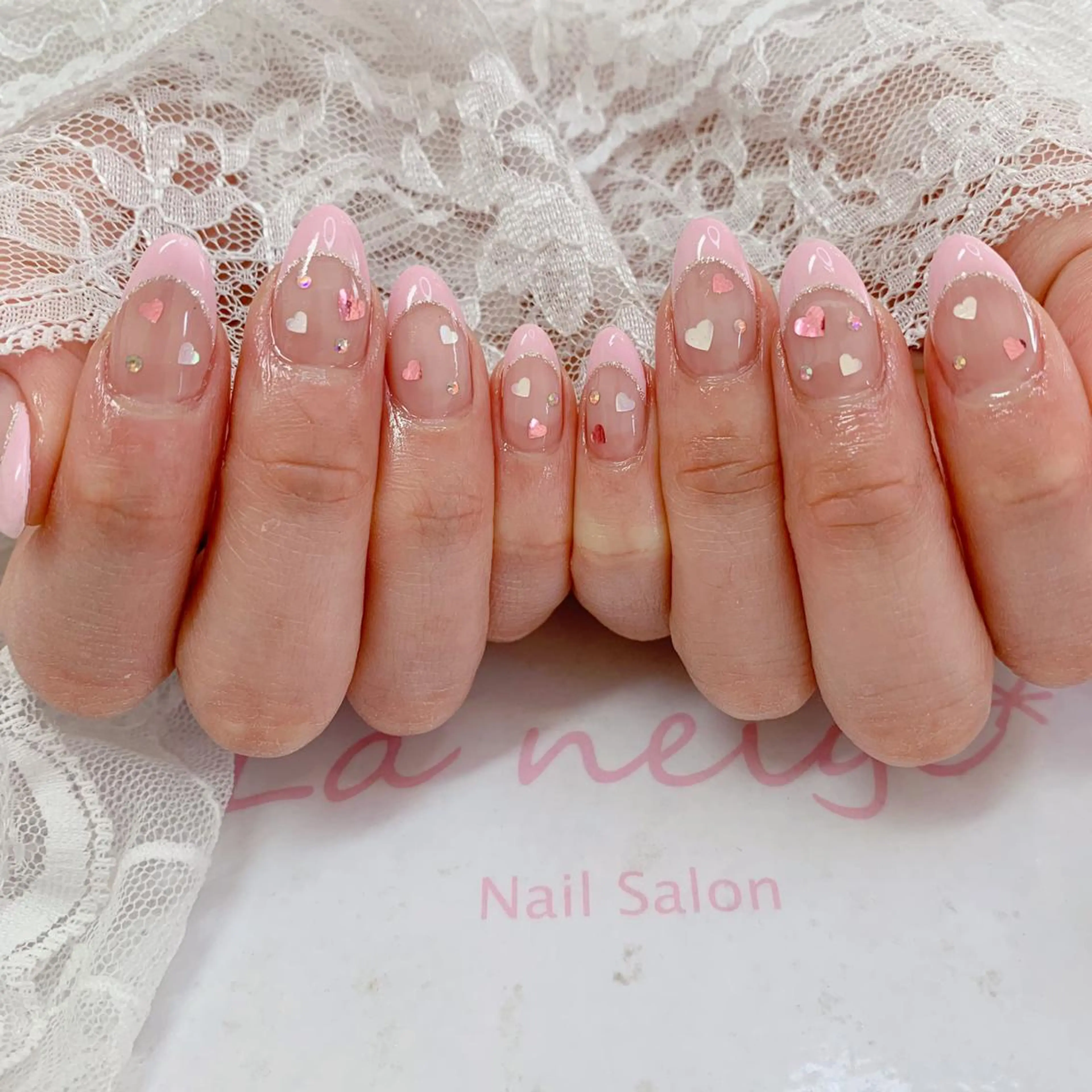 ネイル ハンドネイル La neige* yuki 🥯🍑のネイルデザイン