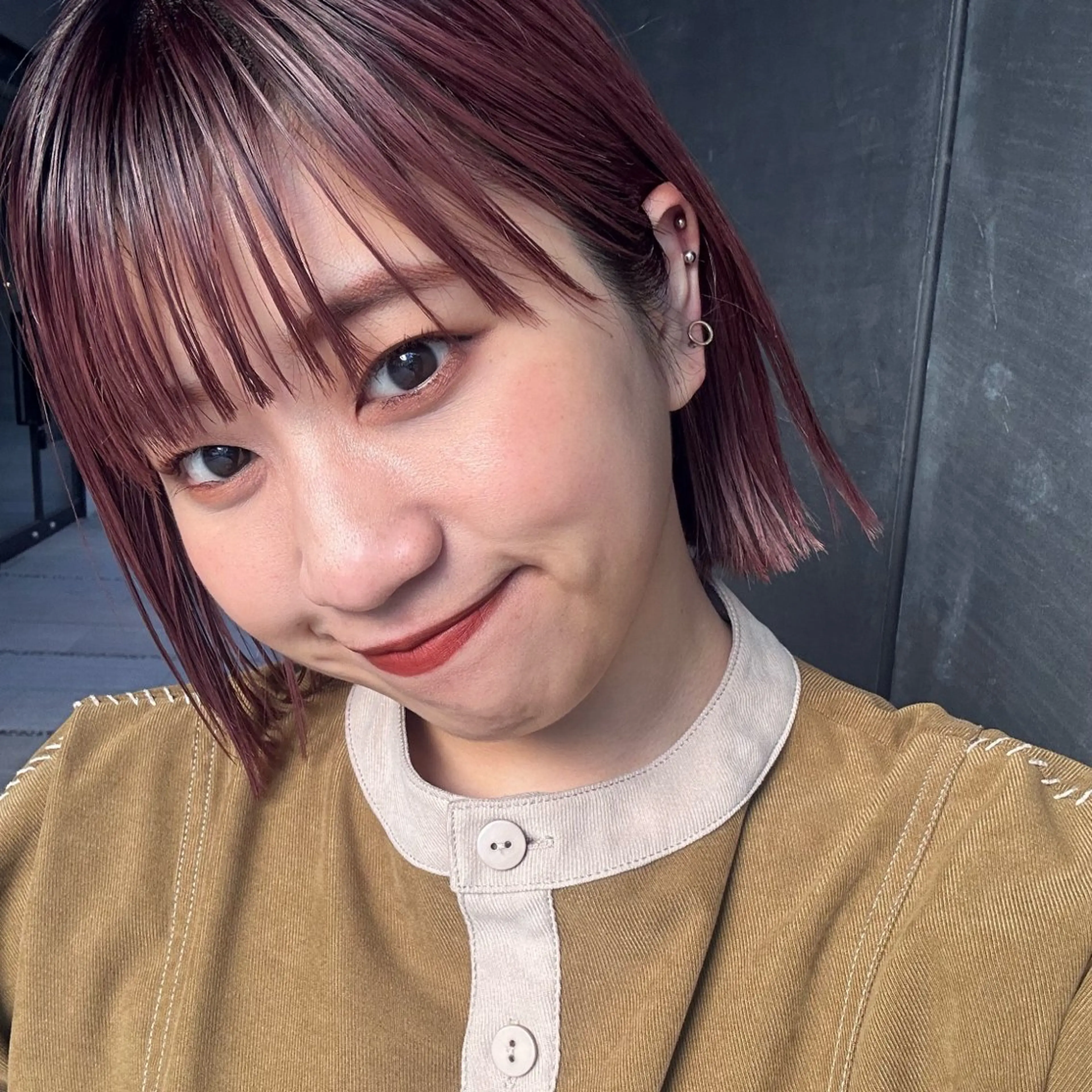 ショート ボブ ショートヘア ボブ/レイヤー/ニュ アンスパーマ/小夏のヘアスタイル