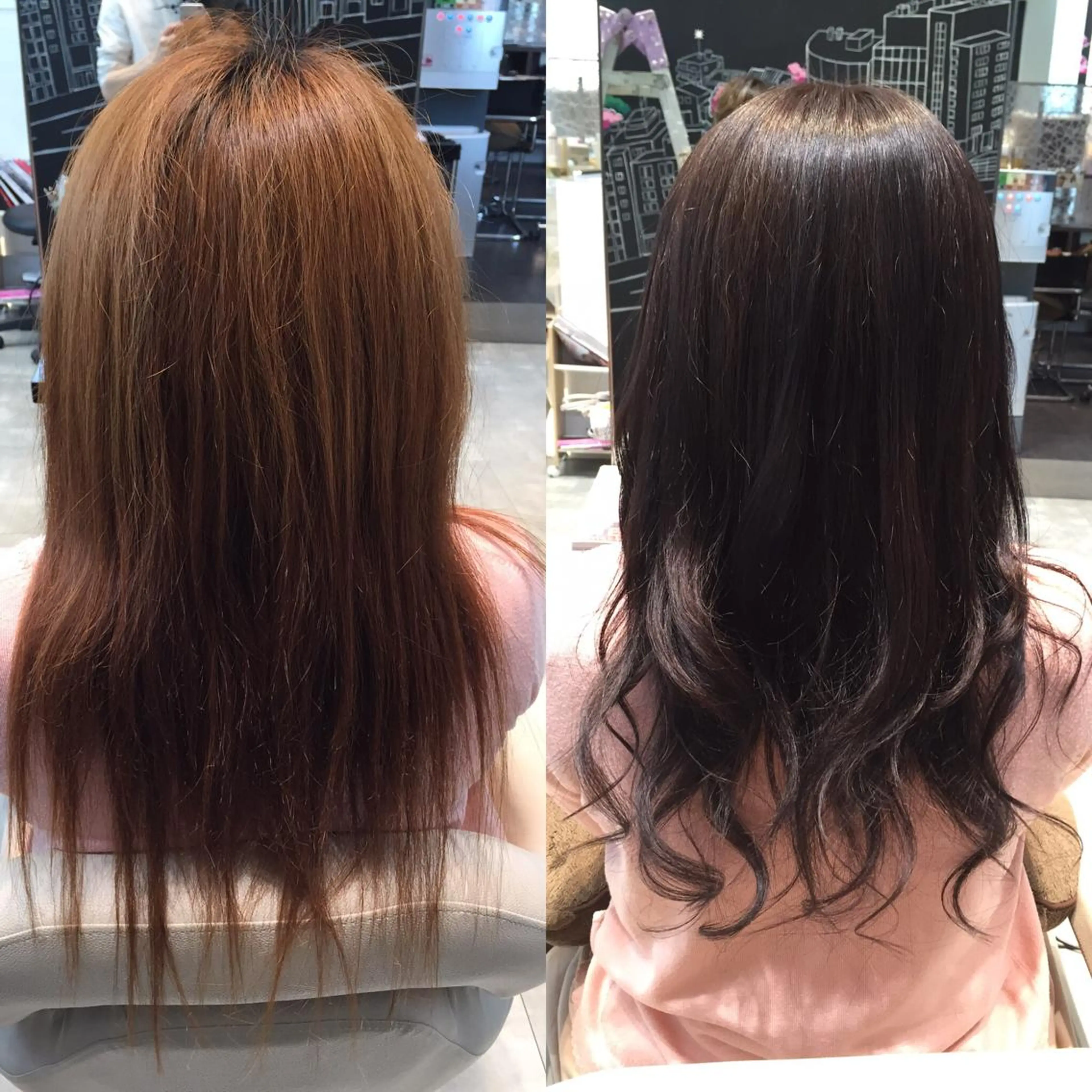 ミディアム セミロング ロング カラー Re:ta KANZOのヘアスタイル