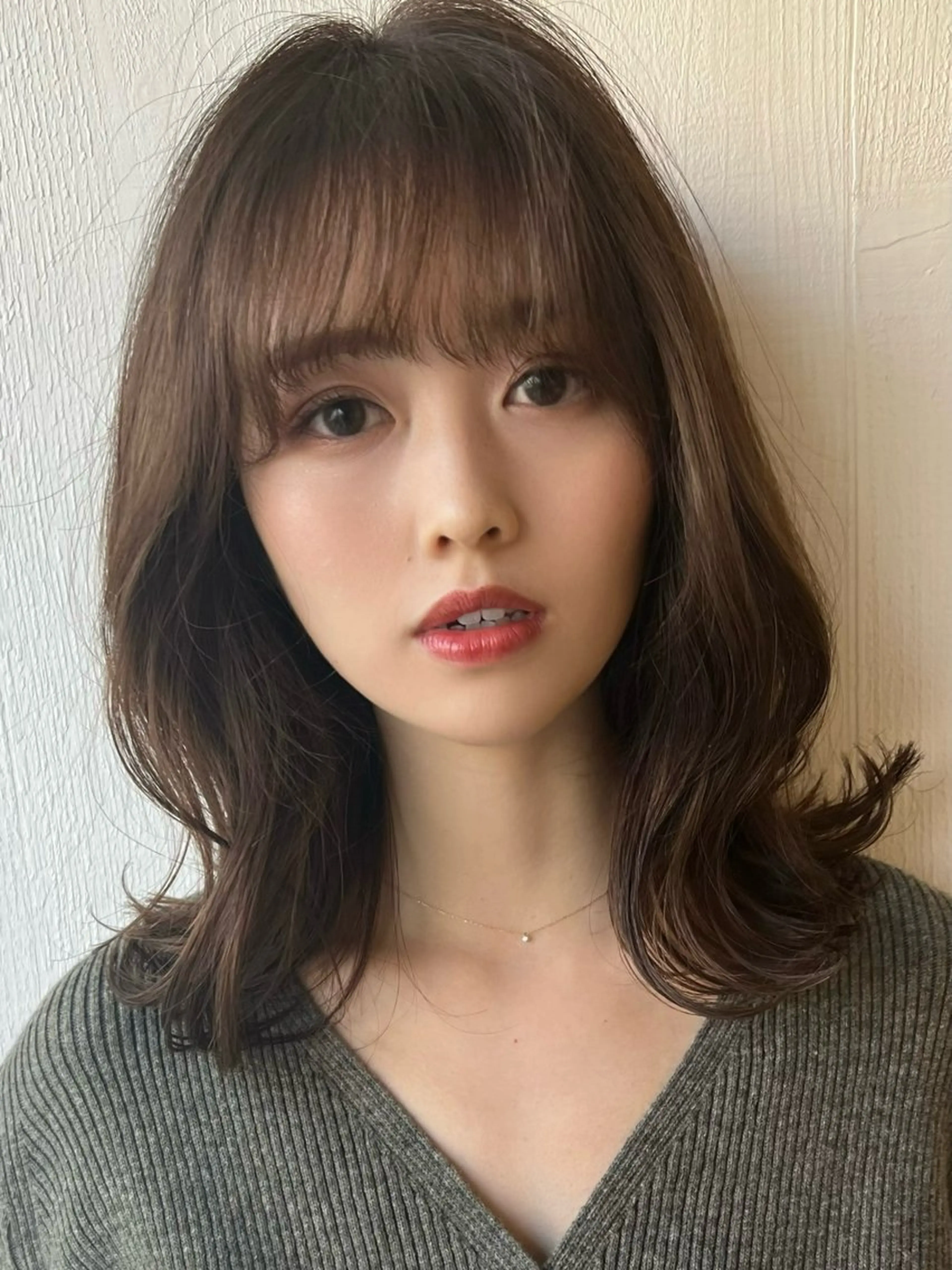 ミディアム LucksiMie 銀座店所属・【韓国　レイヤー 髪質改善✨】かずのヘアスタイル