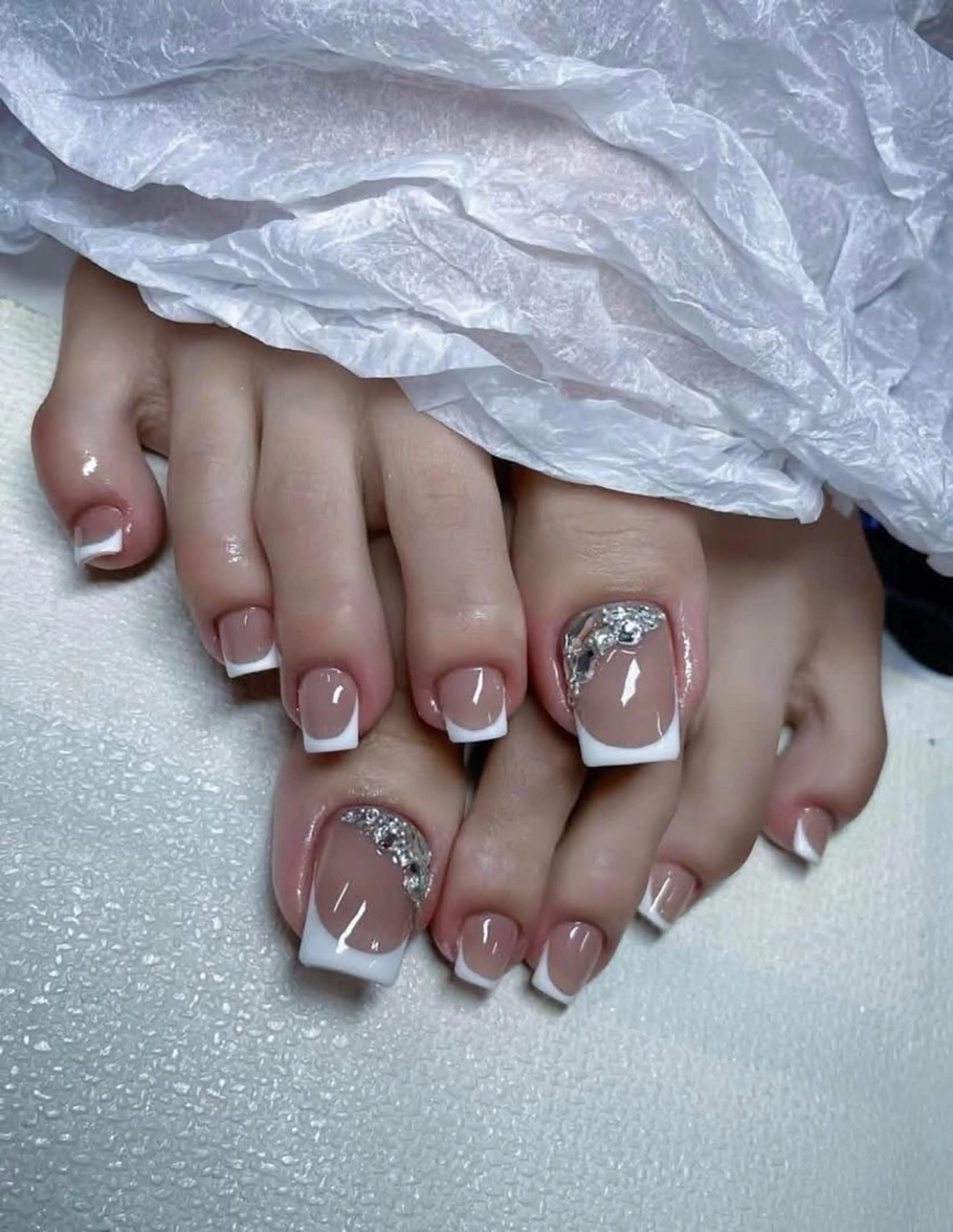 ネイル アートネイル チークネイル ジェルネイル ロングネイル マグネットネイル フットネイル Rin Nail 新大久保店のネイルデザイン