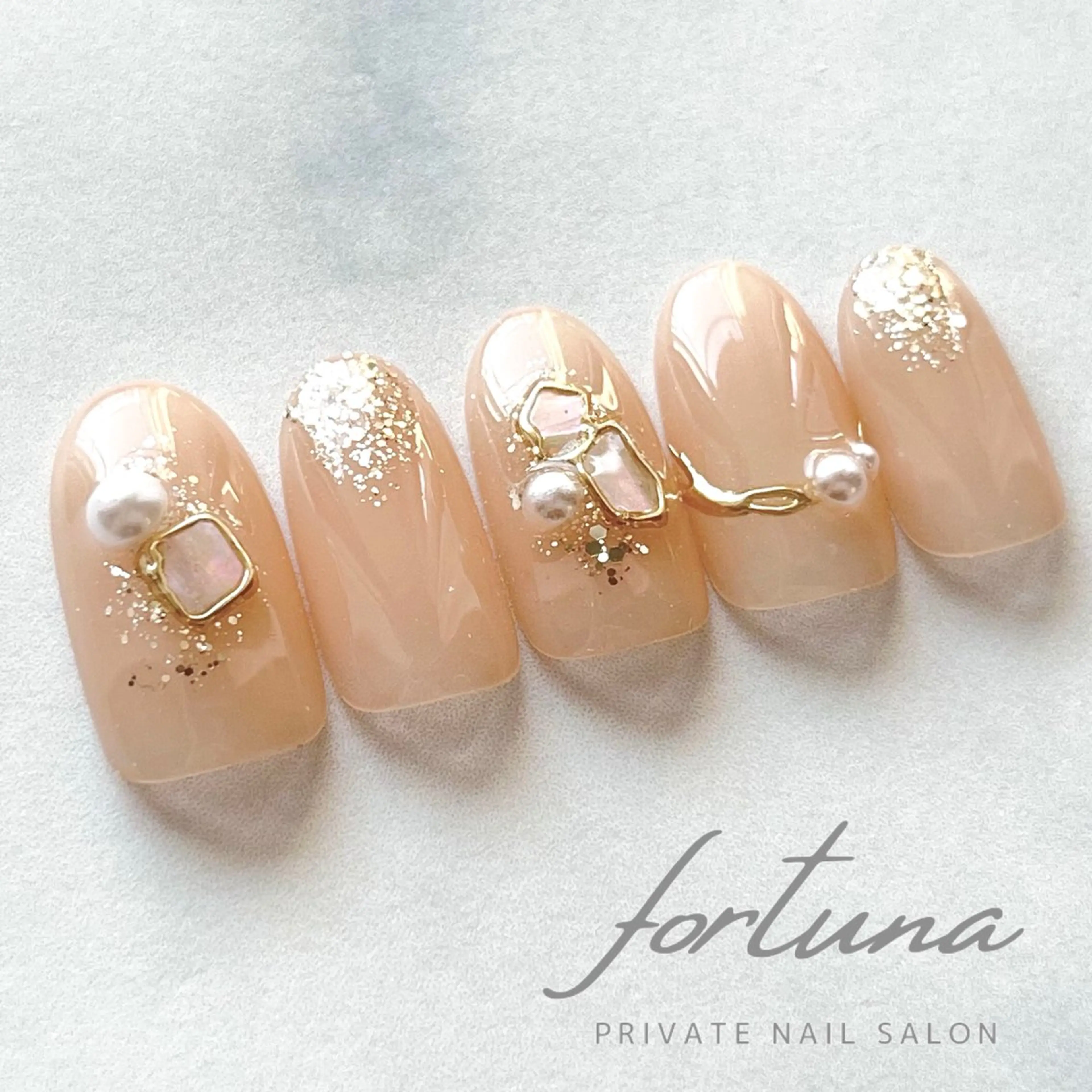 ネイル アートネイル ミラーネイル ハンドネイル fortuna 武藤裕美のネイルデザイン