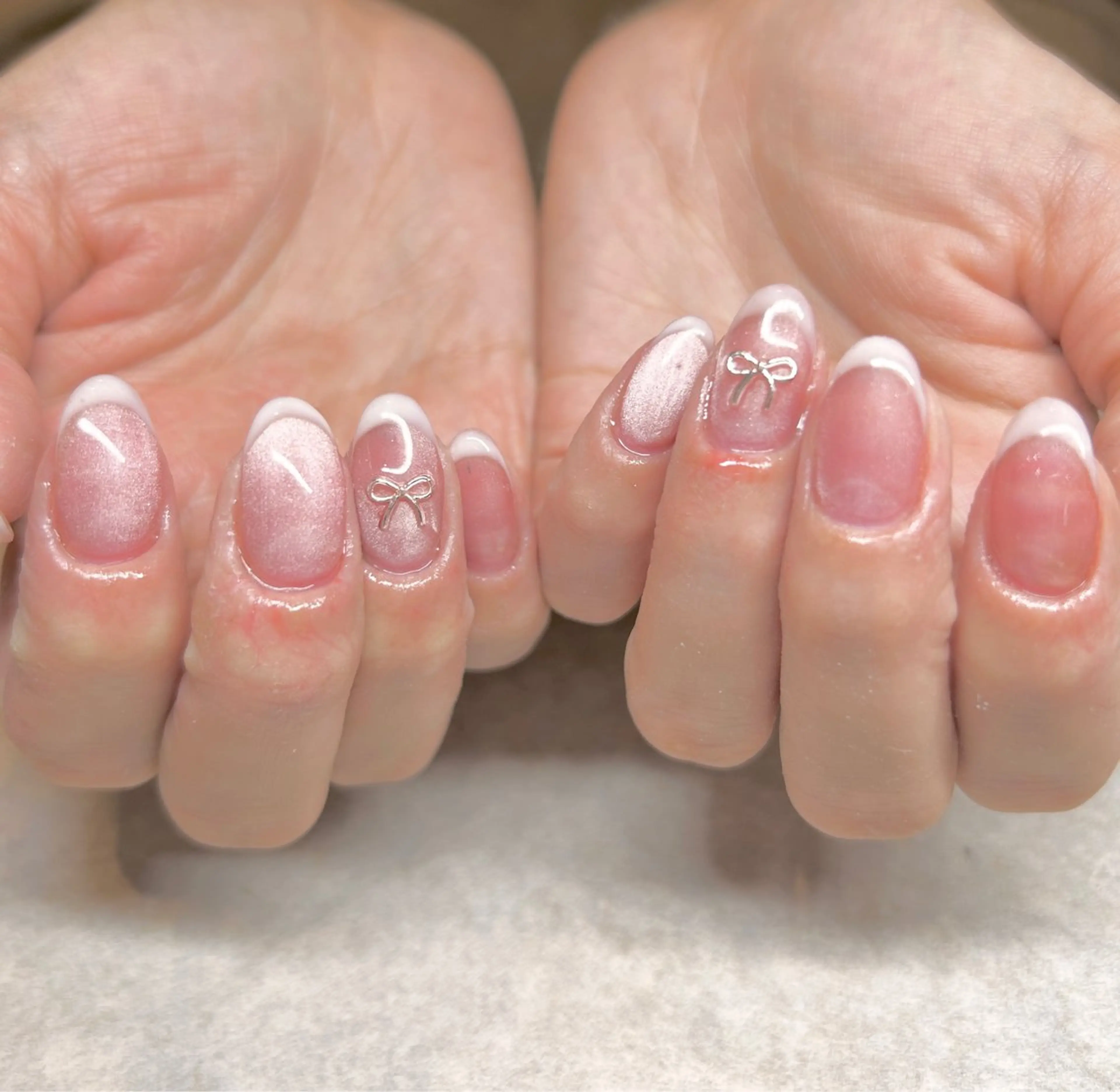 ネイル 長さ出し 持ち込み 春ネイル ハンドネイル N.style所属・Ｎ. styleのネイルデザイン