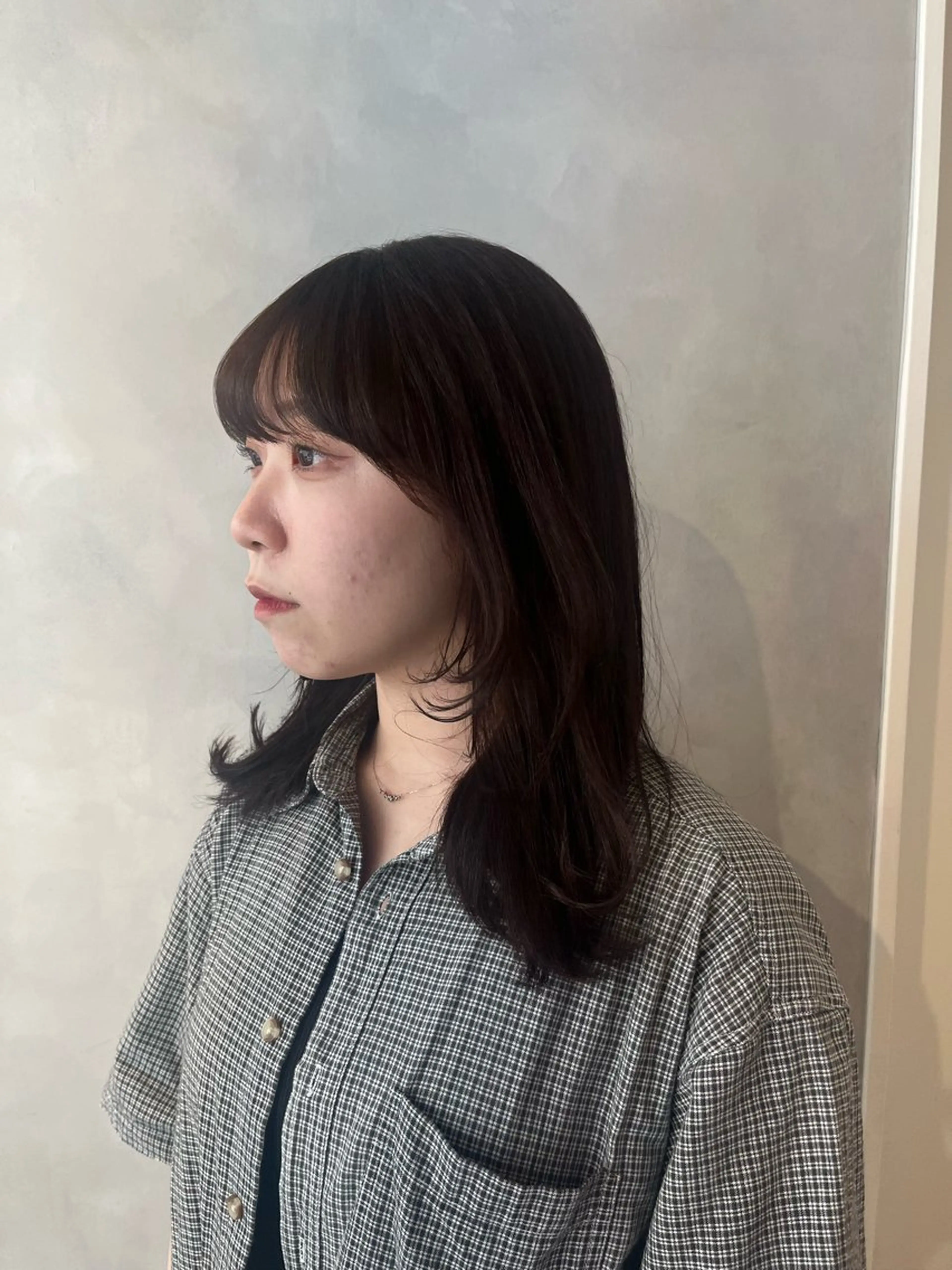 ミディアム カット ヘアカラー トリートメント ボブ/ベージュ/ パーマ🪿近森ゆいのヘアスタイル