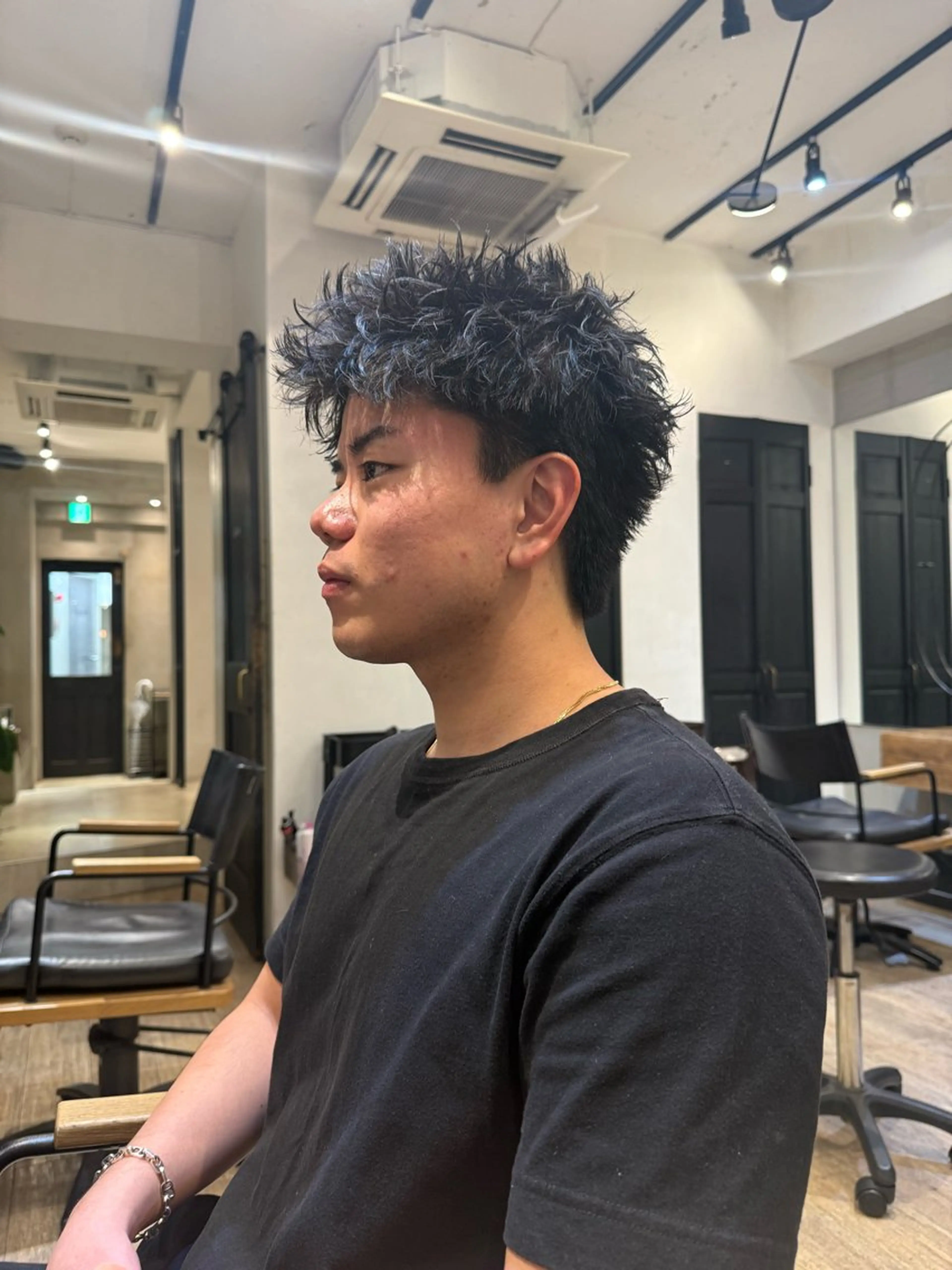 ショート パーマ メンズ メンズパーマ スパイキーショート ショートヘア カット パーマ heavenly by HAVANA新宿所属・メンズショート/ピン パーマ/新宿/フウガのヘアスタイル