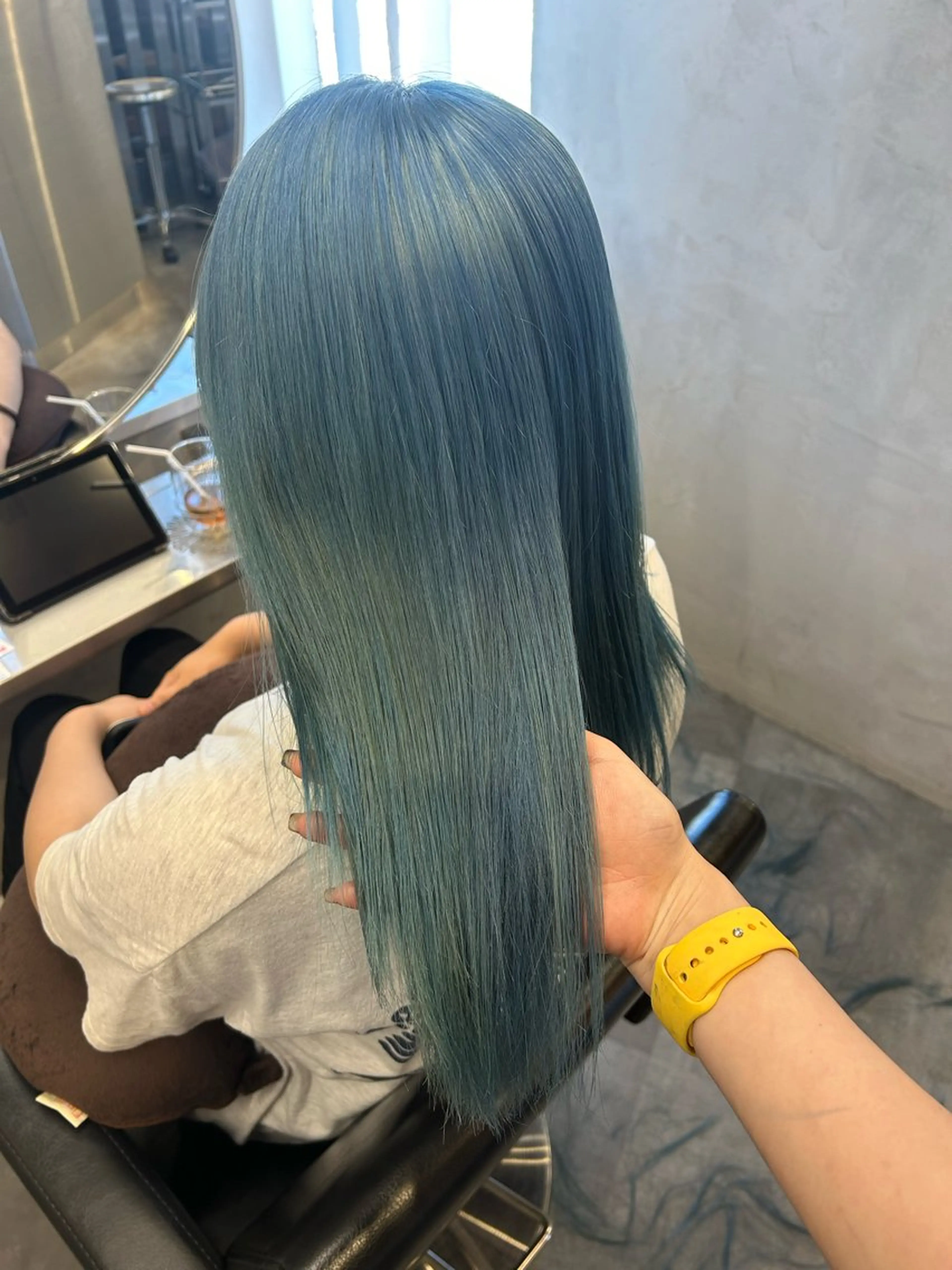 ロング カラー ヘアカラー トリートメント Haru/THREE …by velvetのヘアスタイル