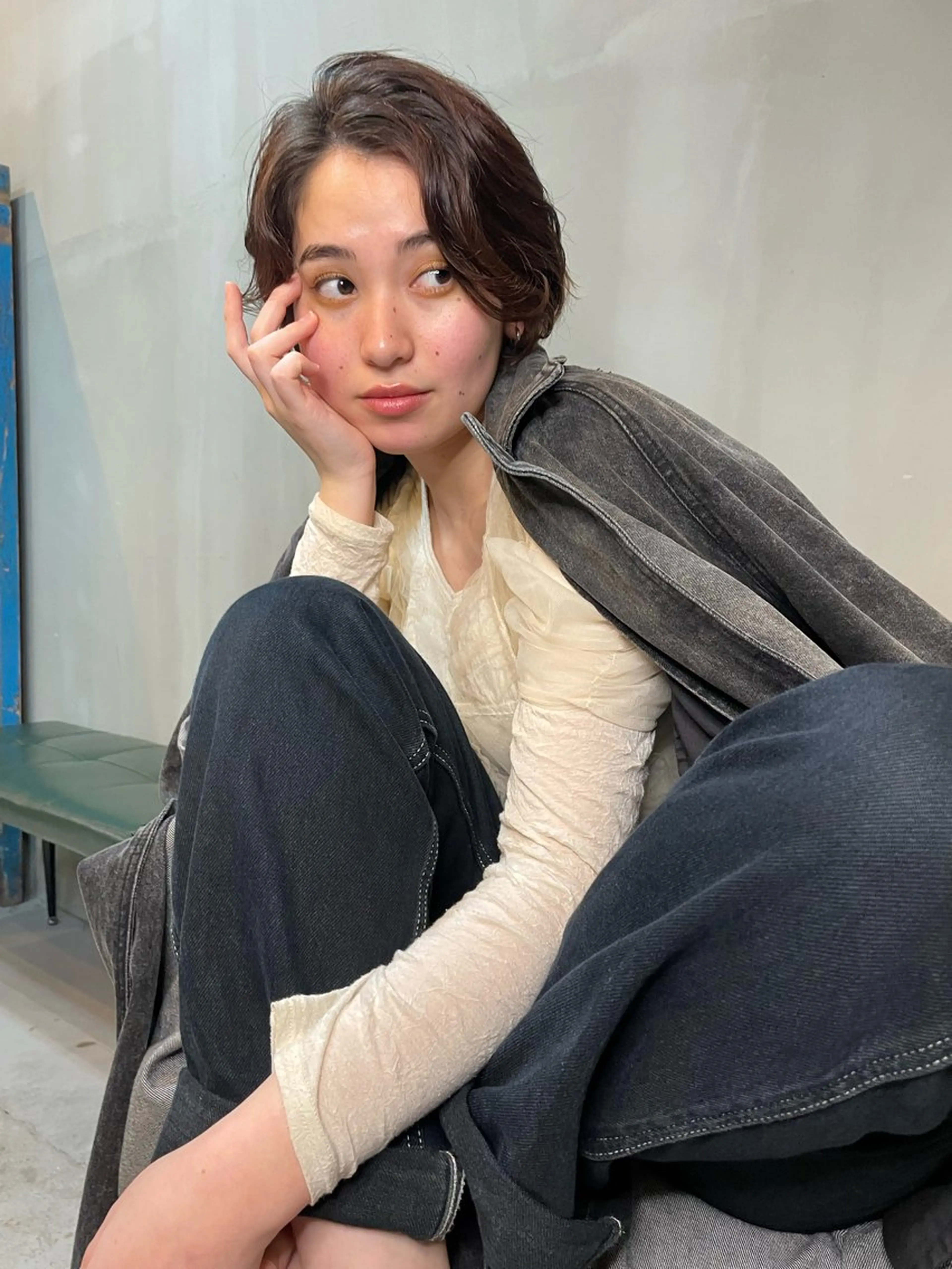 ショート カラー ショート/ボブ/ 心斎橋/宮脇美奈のヘアスタイル