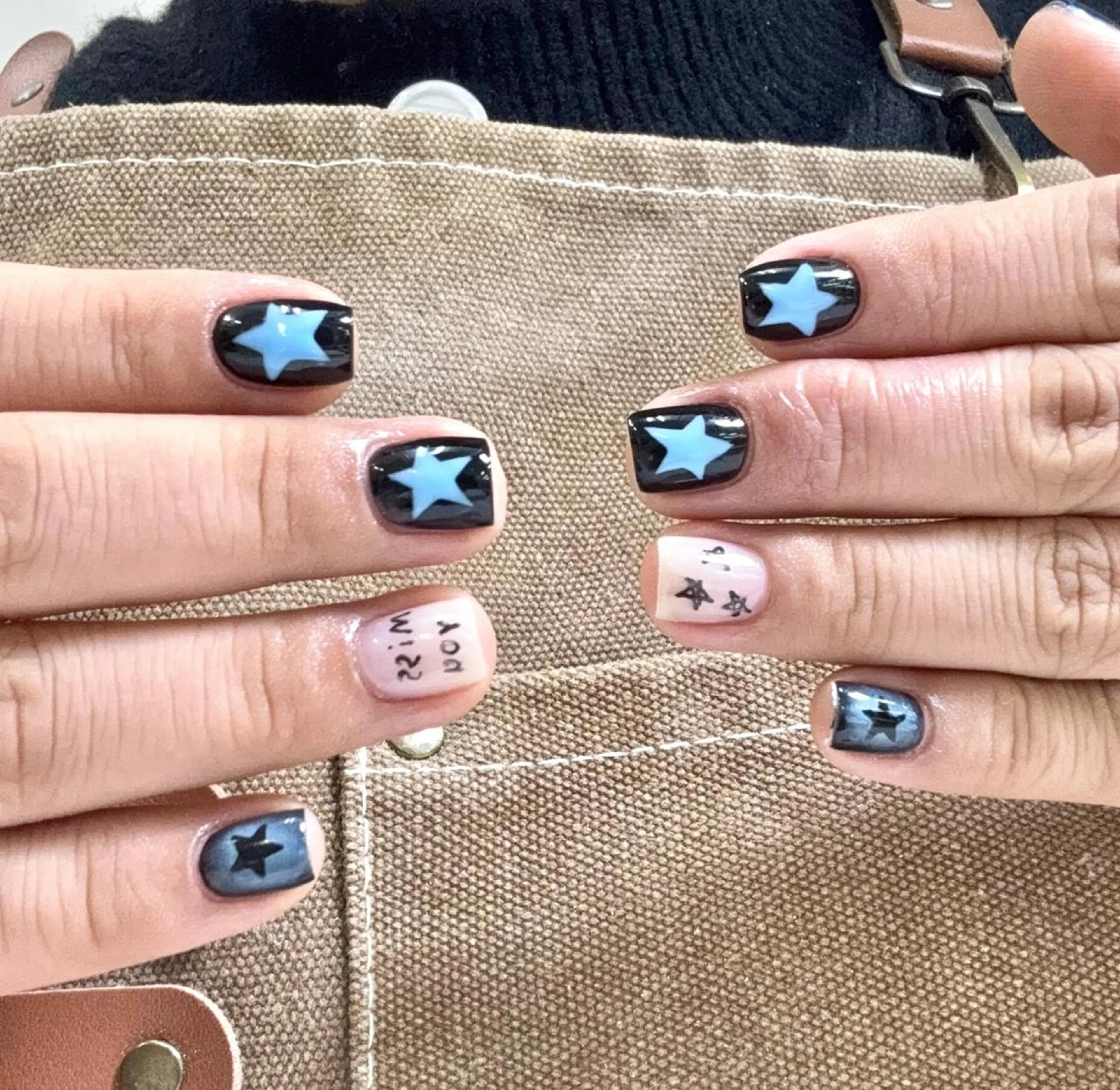 ネイル ハンドネイル 🍑長さだし ワンホン💅モモコのネイルデザイン