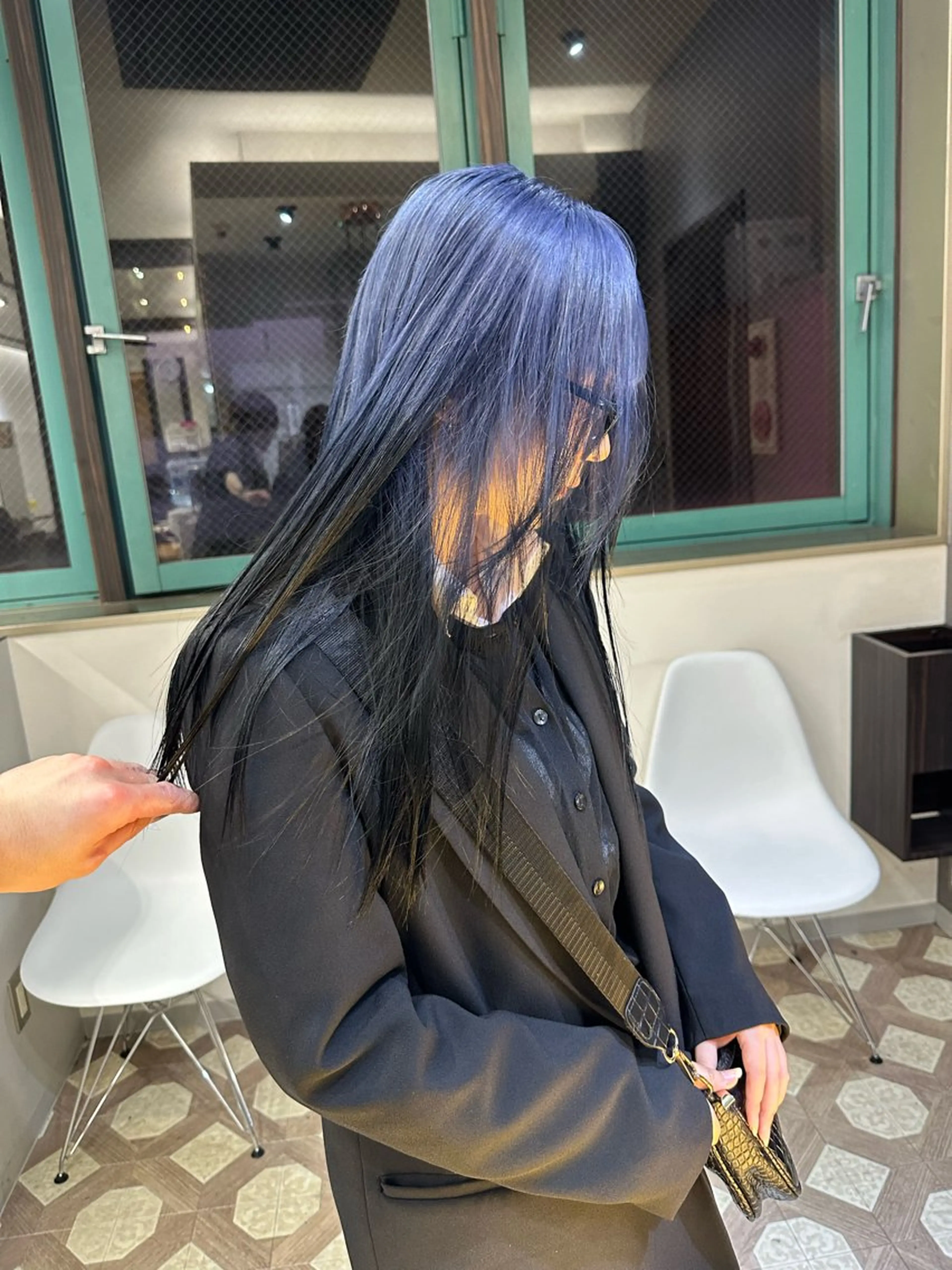 セミロング カラー ヘアカラー トリートメント JILL/鶴岡 和幸/天神のヘアスタイル