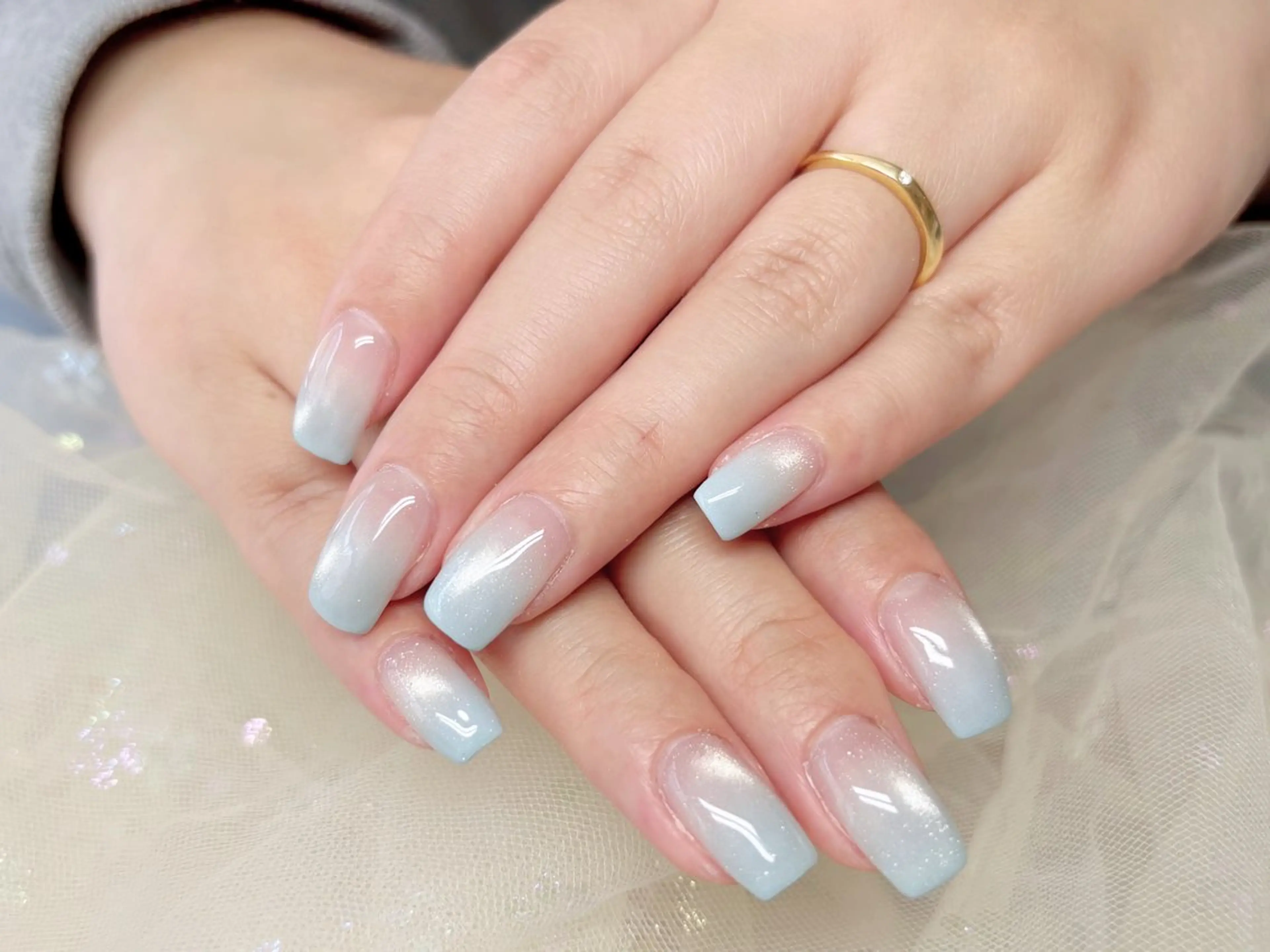 ネイル ハンドネイル H3 Nail Tsuki🦋💙のネイルデザイン