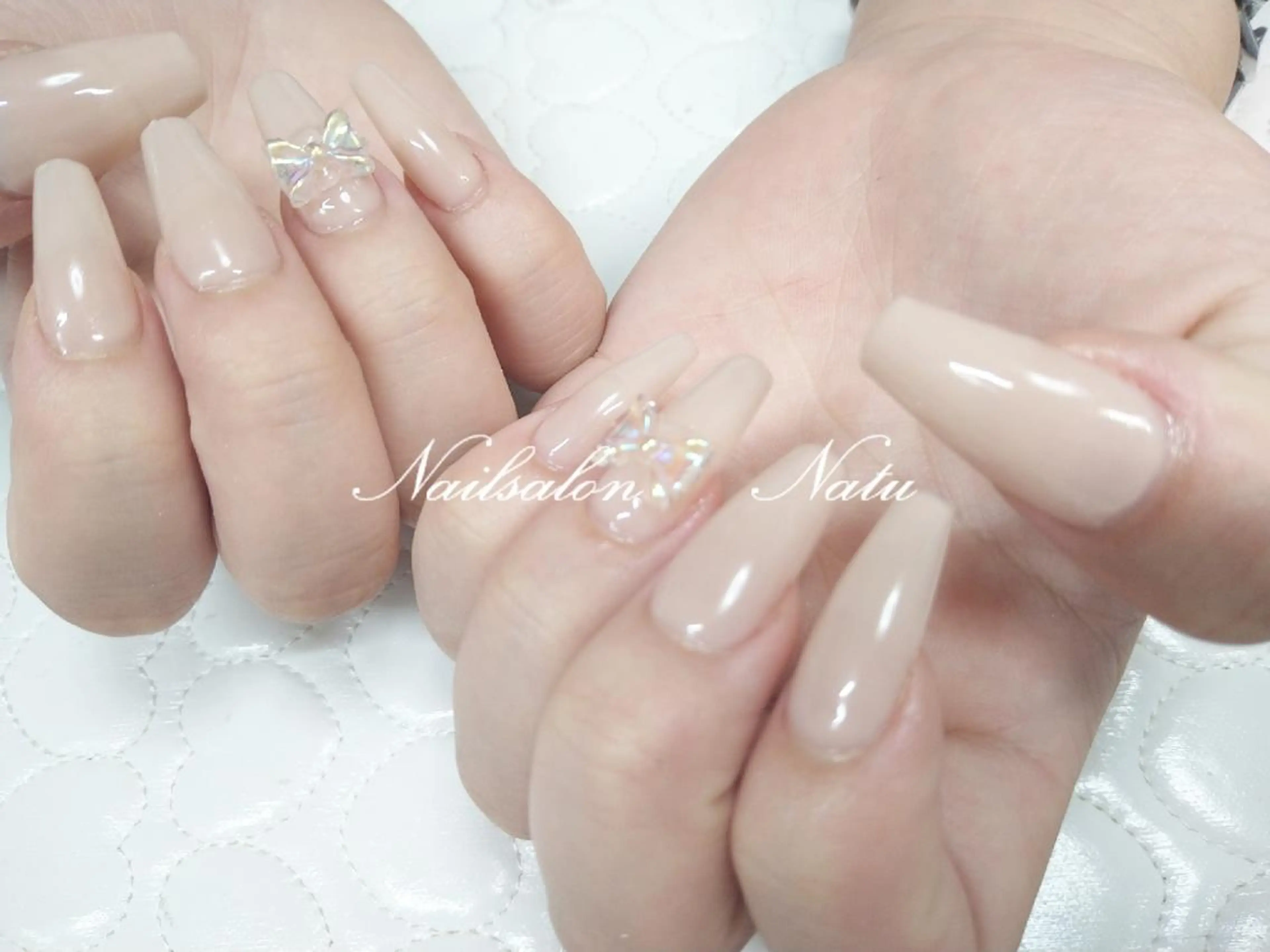 ネイル 長さ出し nailsalon　 Natuのネイルデザイン