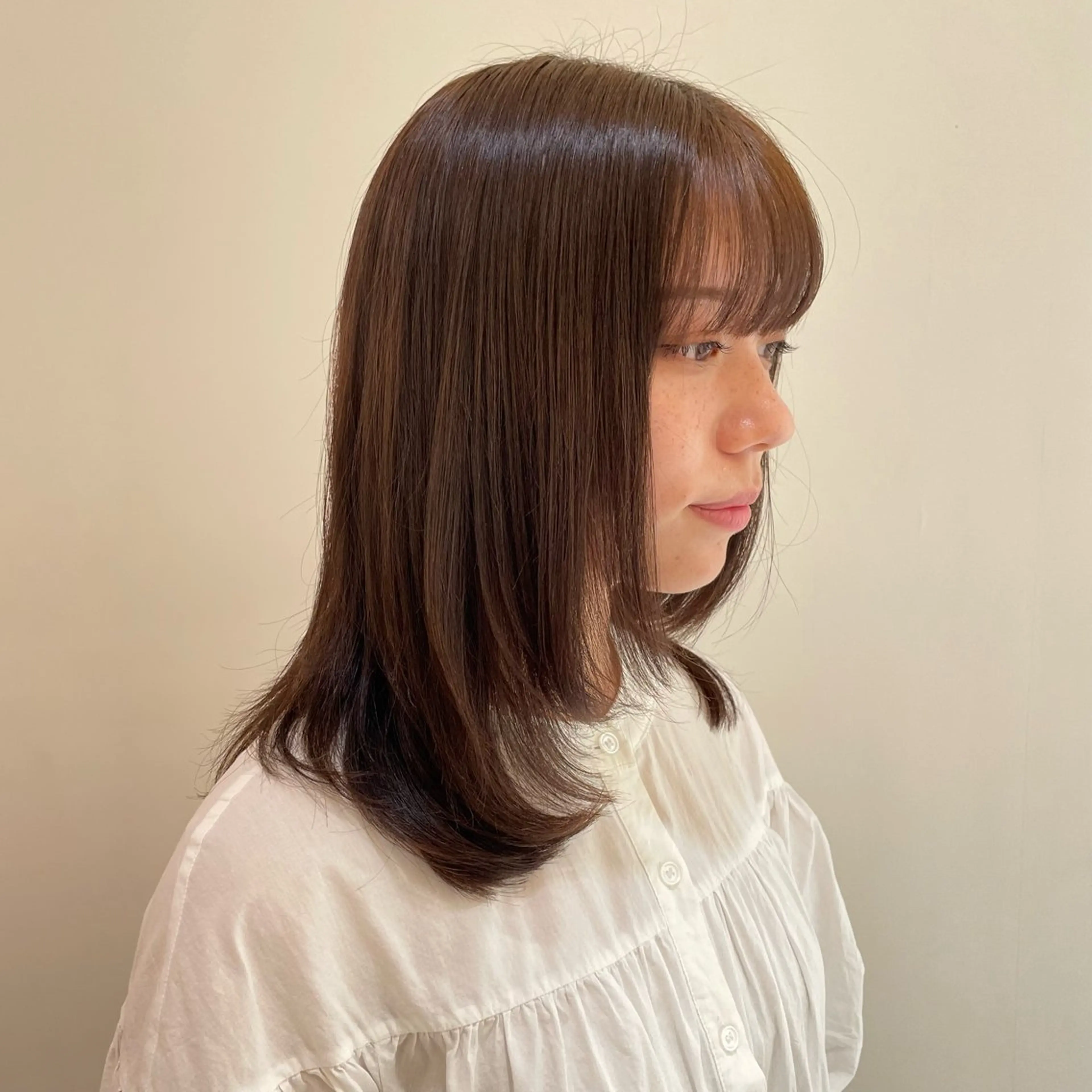 セミロング 田口 花葉のヘアスタイル