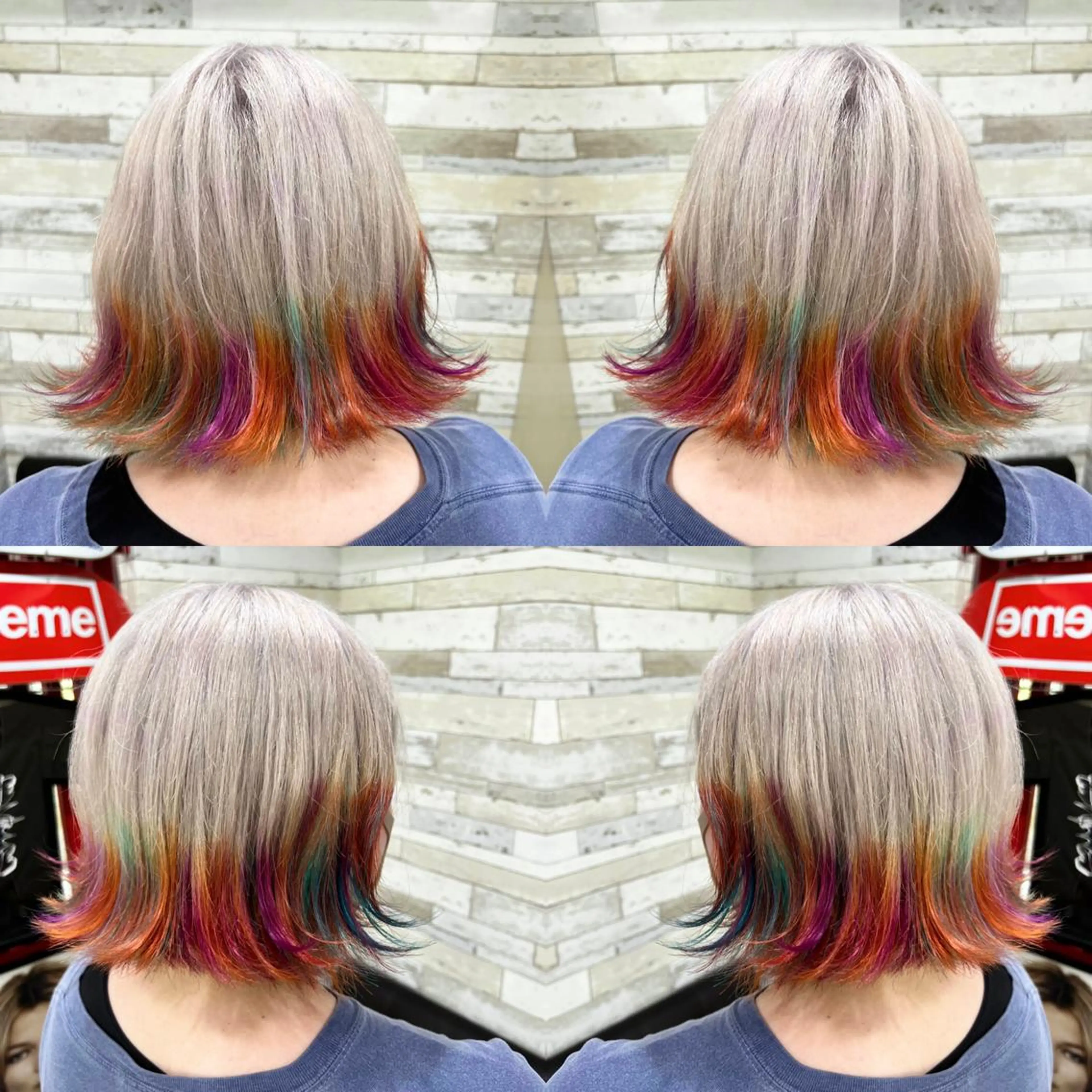 ショート カラー ヘアカラー トリートメント "PEPPU "所属・🌈推し色派手髪 ハイトーンShinのヘアスタイル